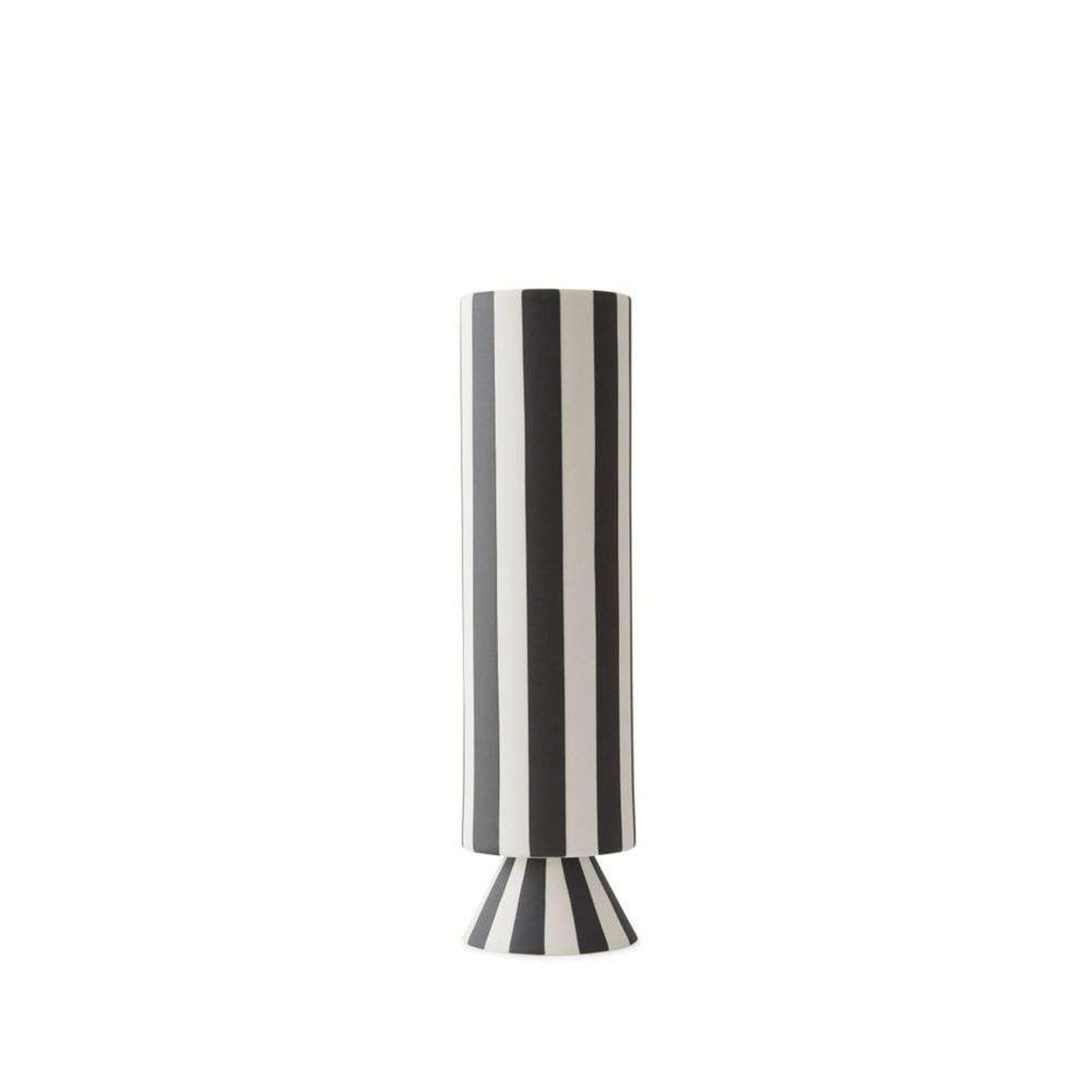 Toppu Vase High Black/White - OYOY Living Design