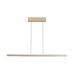 Lampa wisząca LED Torvi, kolor piaskowy/biały, długość 115 cm, CCT