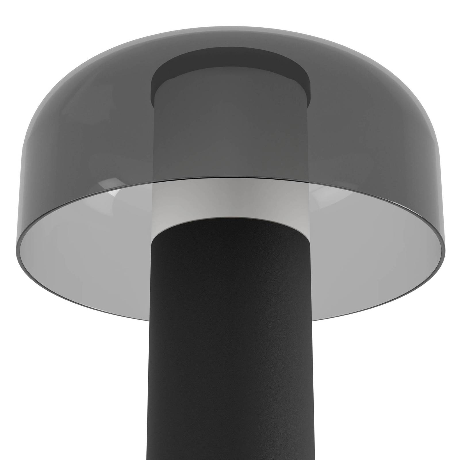 Lampa stołowa LED Ponente, Ø 16 cm, czarna, CCT, ściemniana