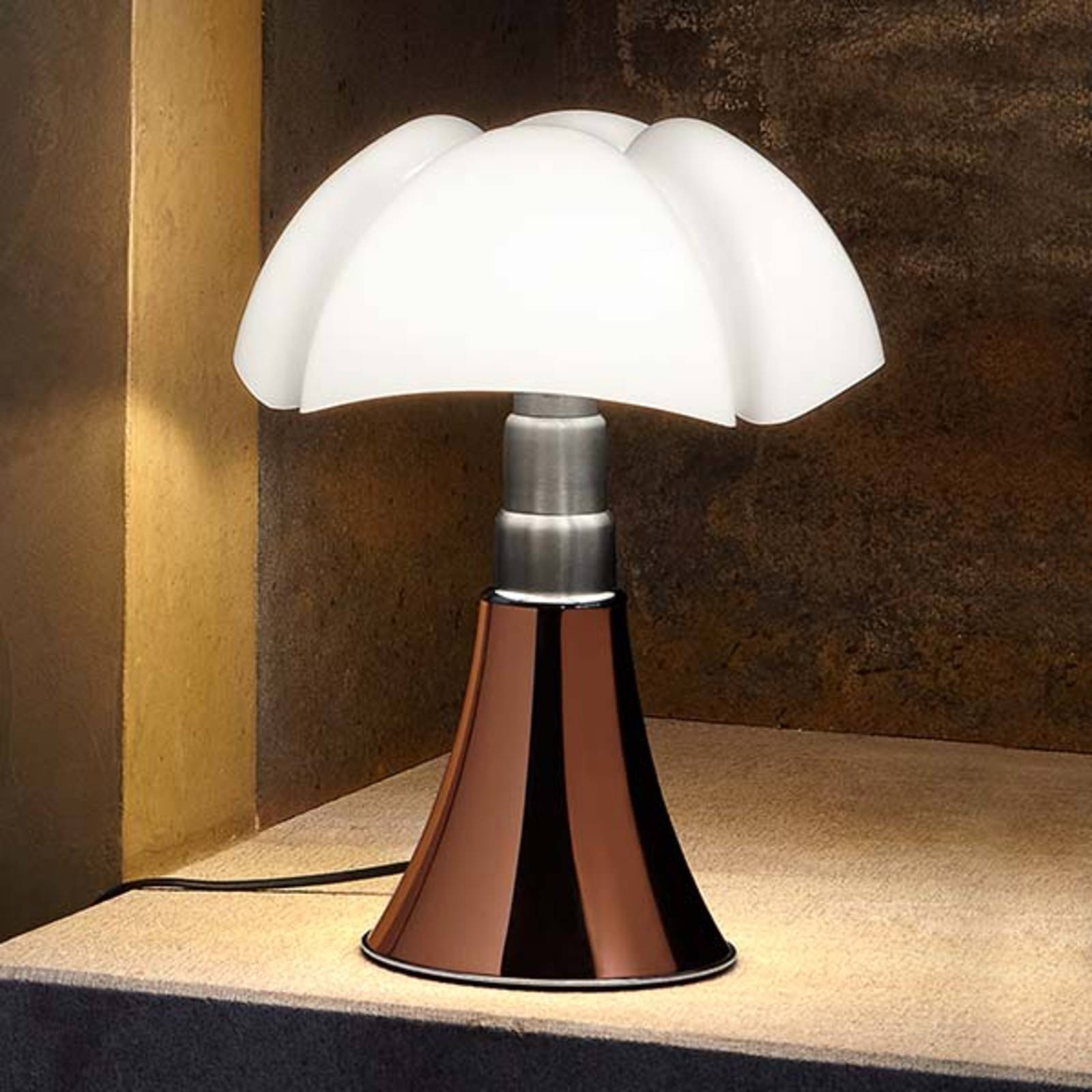 E-shop Martinelli Luce Minipistrello stolová lampa meď