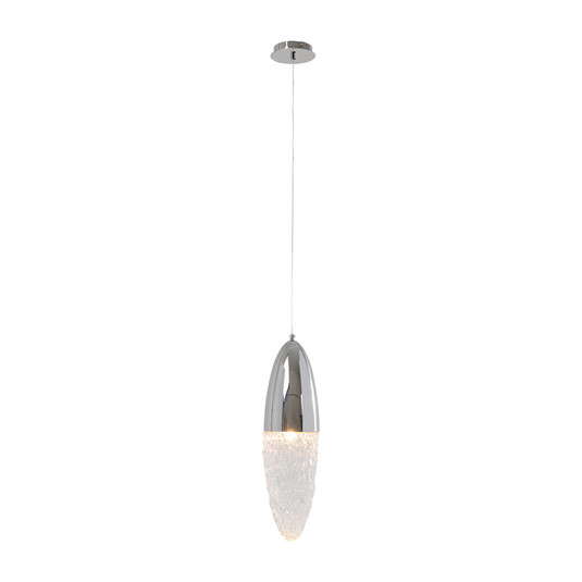 KARE Frozen Hängeleuchte 1-flg. chrom Ø 17cm