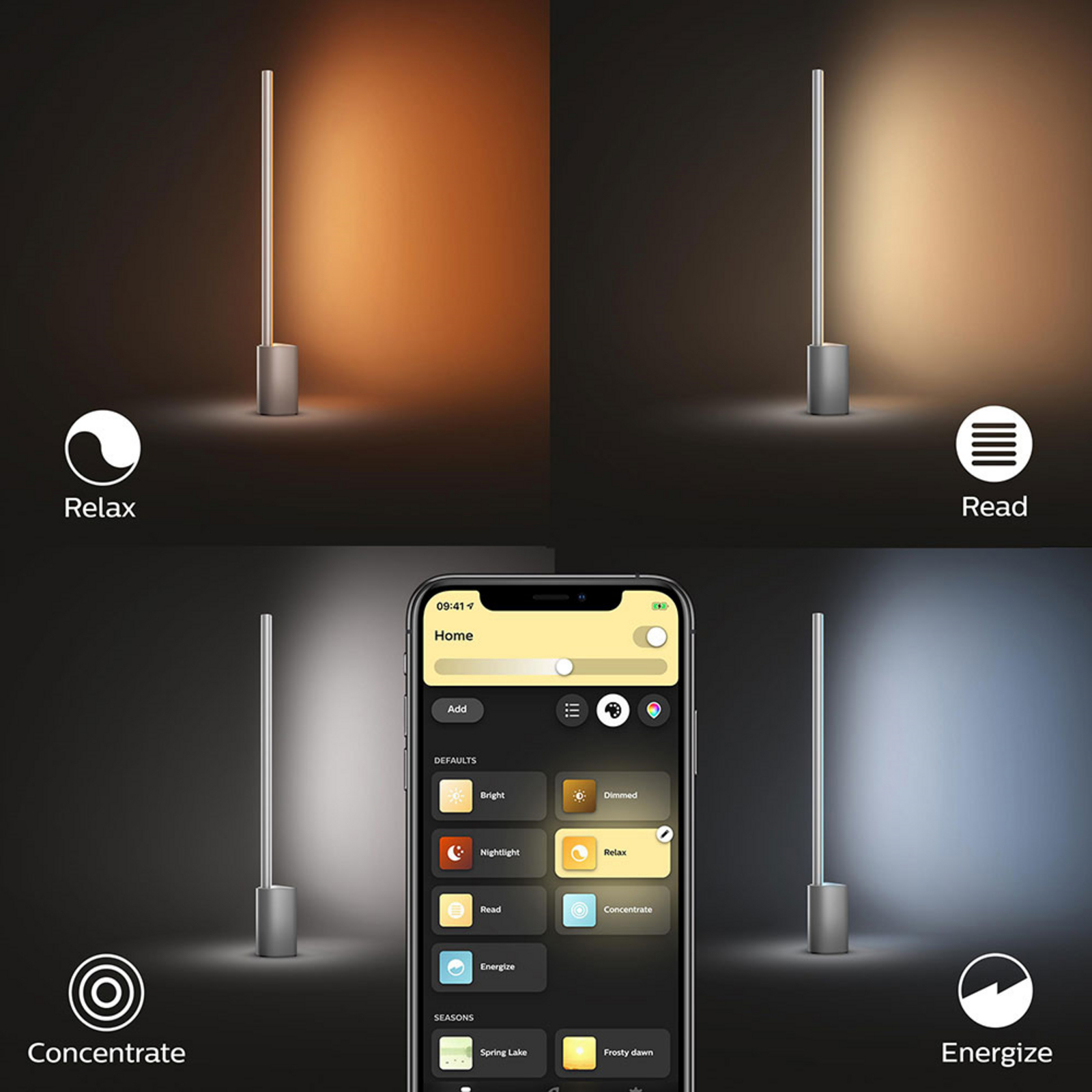 Gradiant Signe Hue Candeeiro de Mesa Branco Bluetooth - Philips Hue