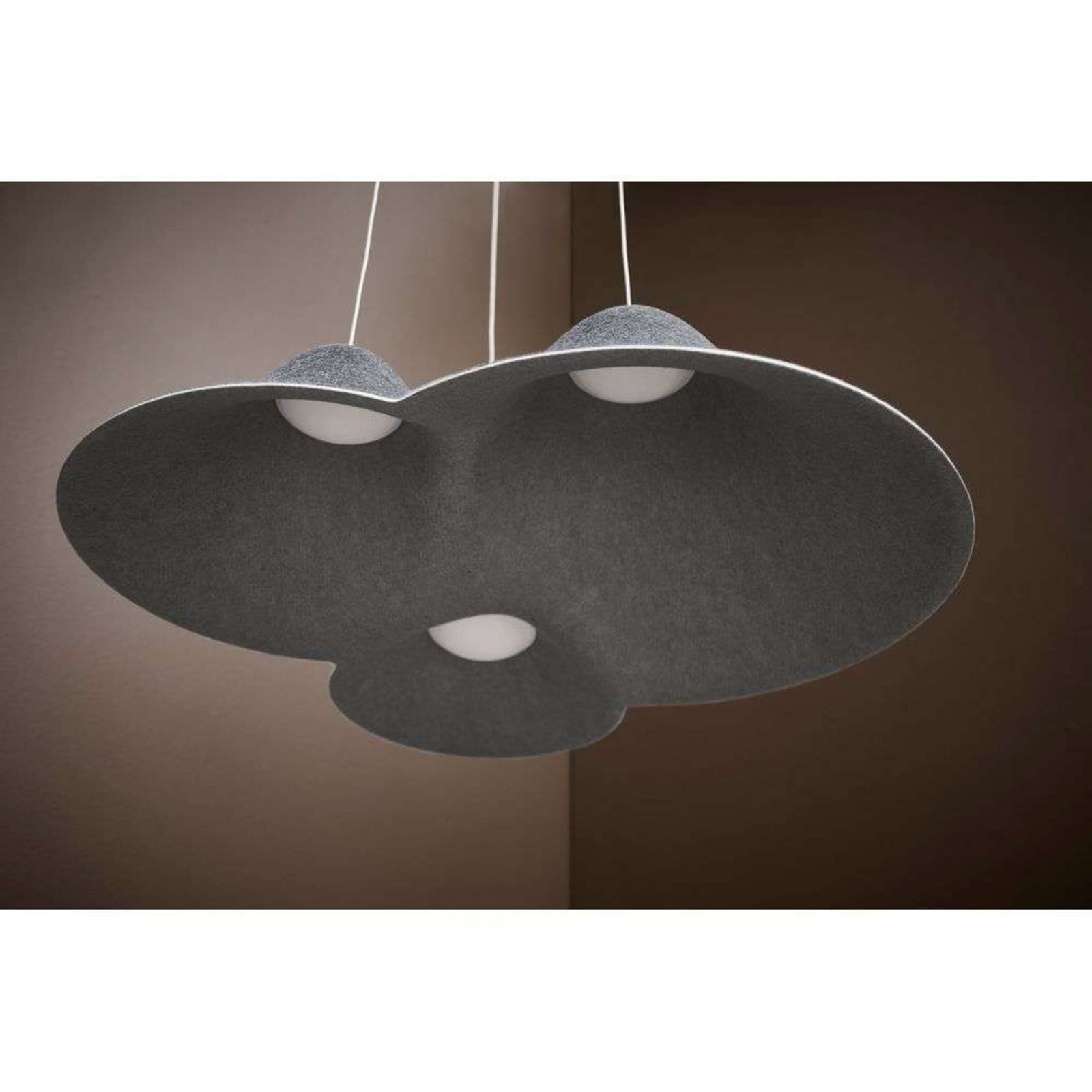 Panorama Pendel Small Mix Black/Grey LOOM DESIGN - Stue - Aluminium