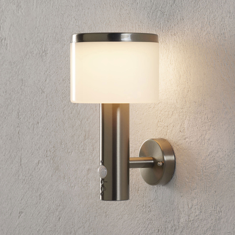 LED-utevegglampe Cathleen med bevegelsessensor