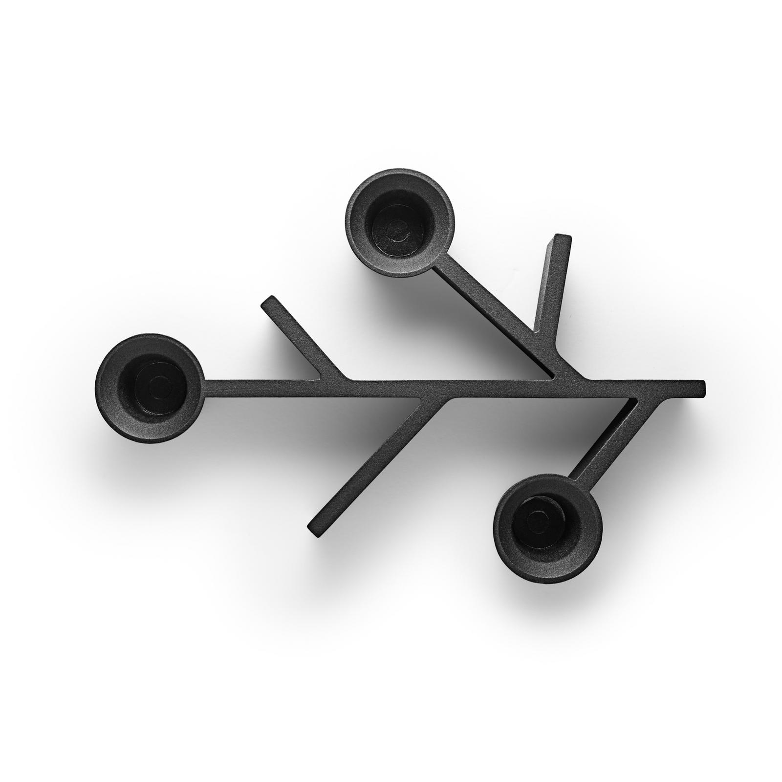 Bougeoir TWIG, noir, 20 x 14 cm, à 3 lampes - Eva Solo