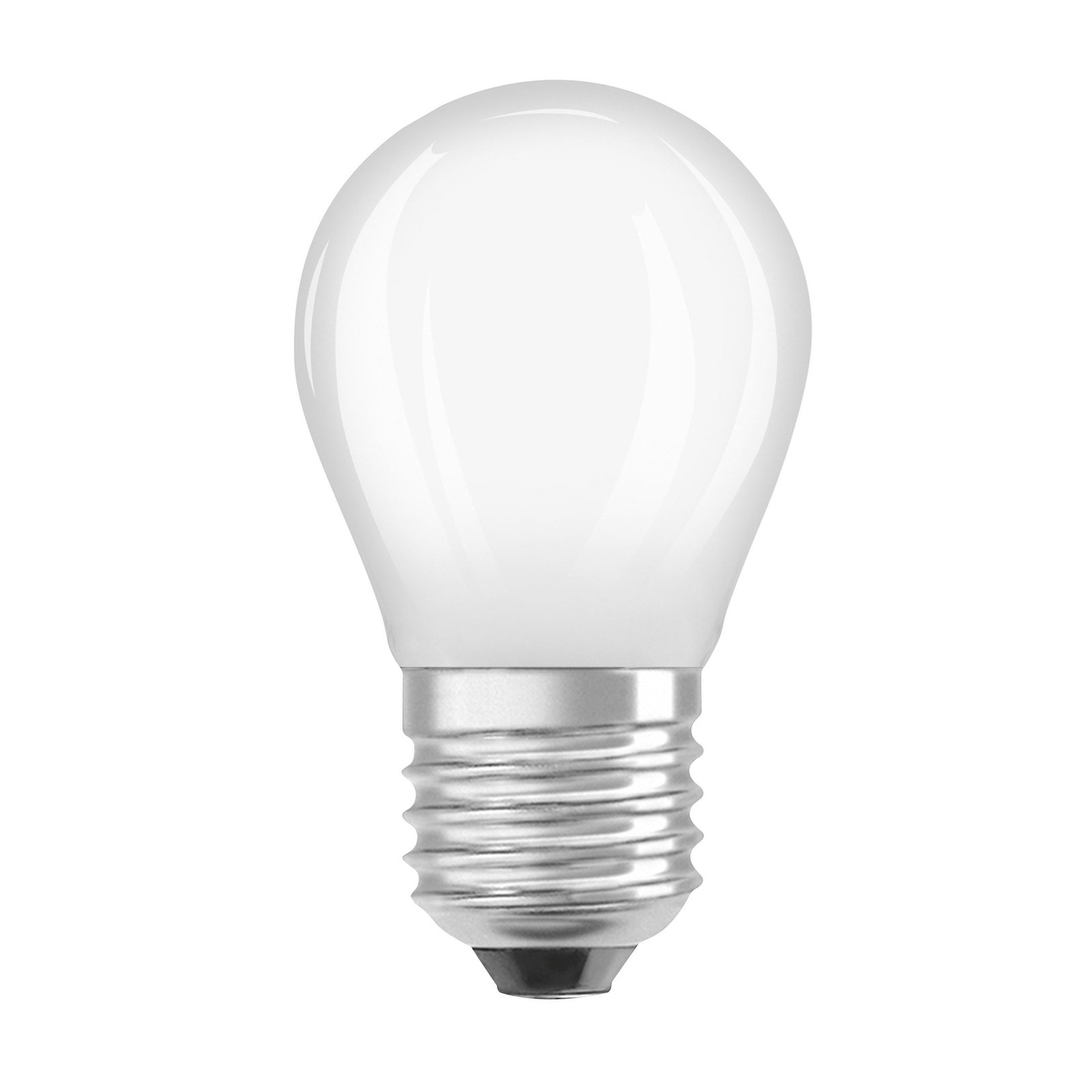 OSRAM LED bec picătură E27 1.2W mat 2,700K 255lm