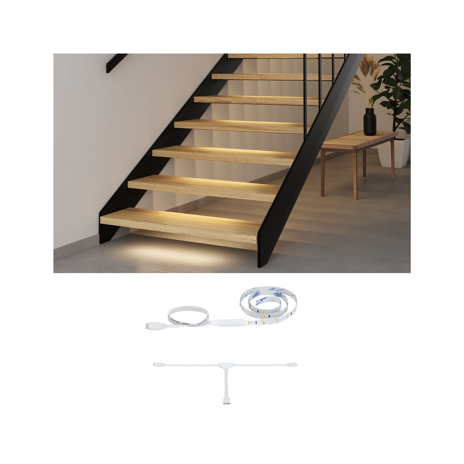 Paulmann – predlžovací LED pásik MaxLED Stair, 50 cm, 2 700 K