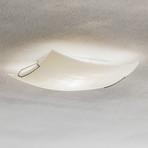 Deckenleuchte Scratch aus Glas, quadratisch