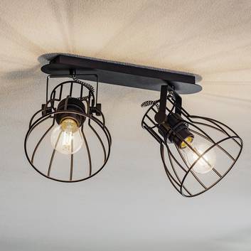 Alano loftlampe, sort, 2 lyskilder