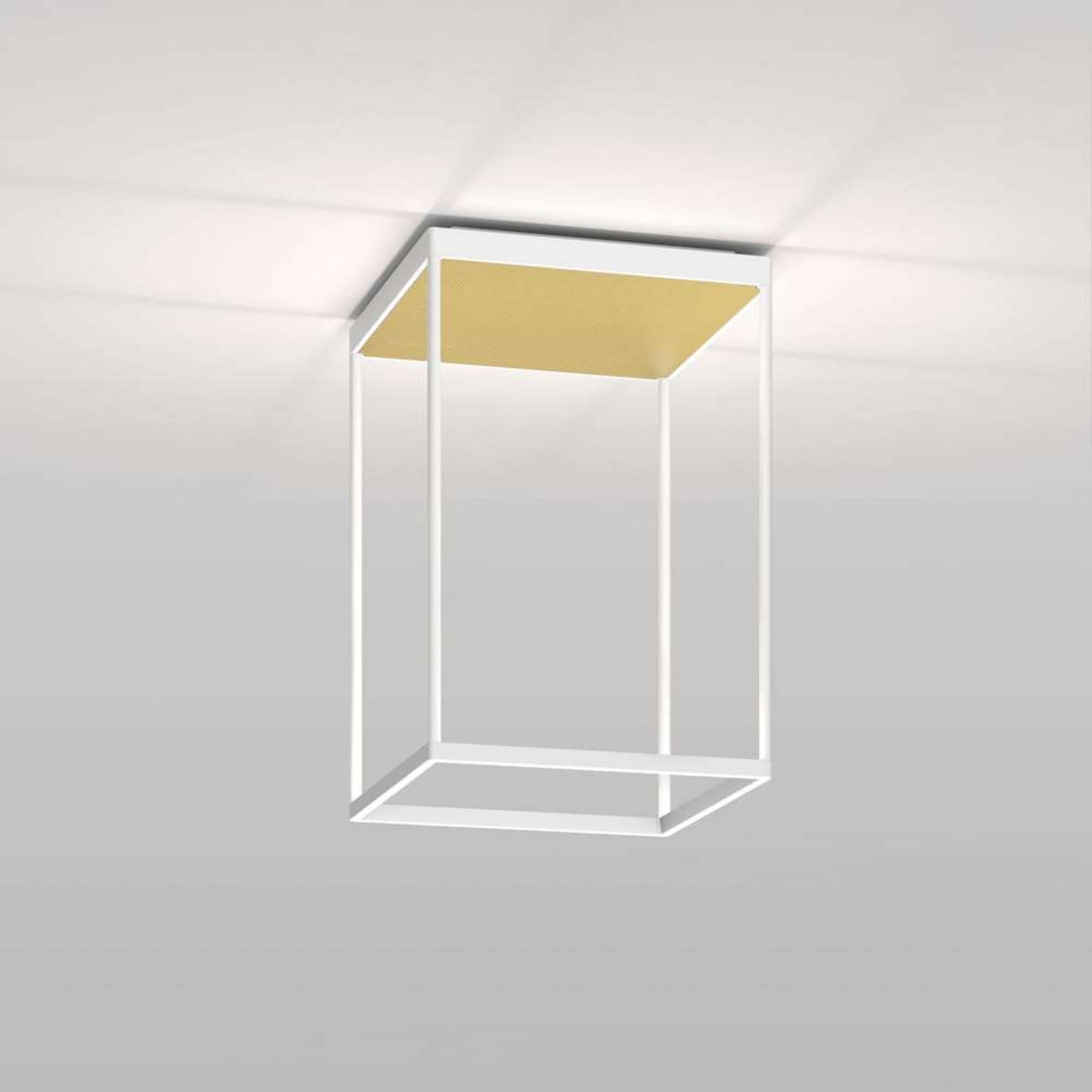Reflex 2 LED-loftlampe, hvid/guld, 45 cm Serien Lighting - Aluminium