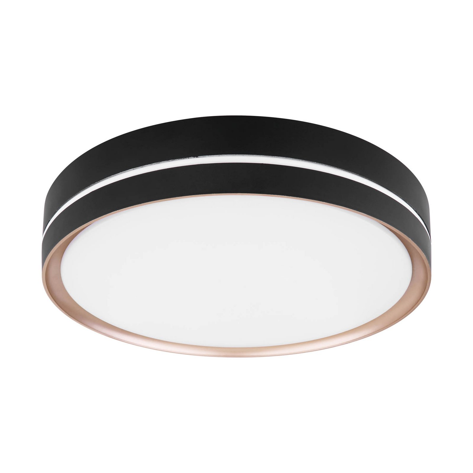 Plafonnier LED Manni, Ø 39 cm, noir/bronze, CCT