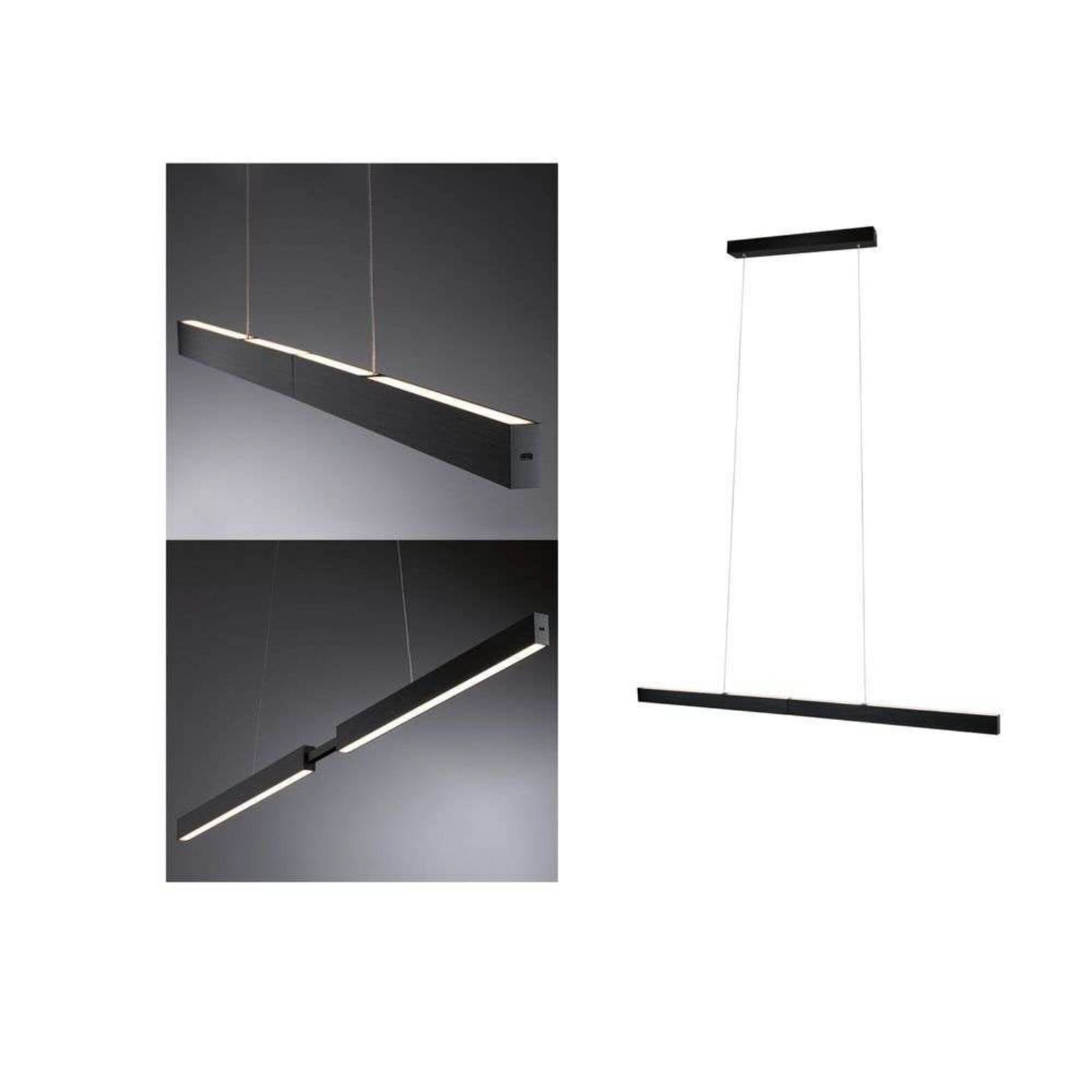 Aptare Taklampa w/Touchless Sensor Dim. Black Paulmann - Matsal - Metall