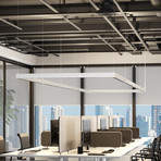 LED-riippvalgusti PERFORA PROLINE XL, valge, 159 cm, DALI üles/alla