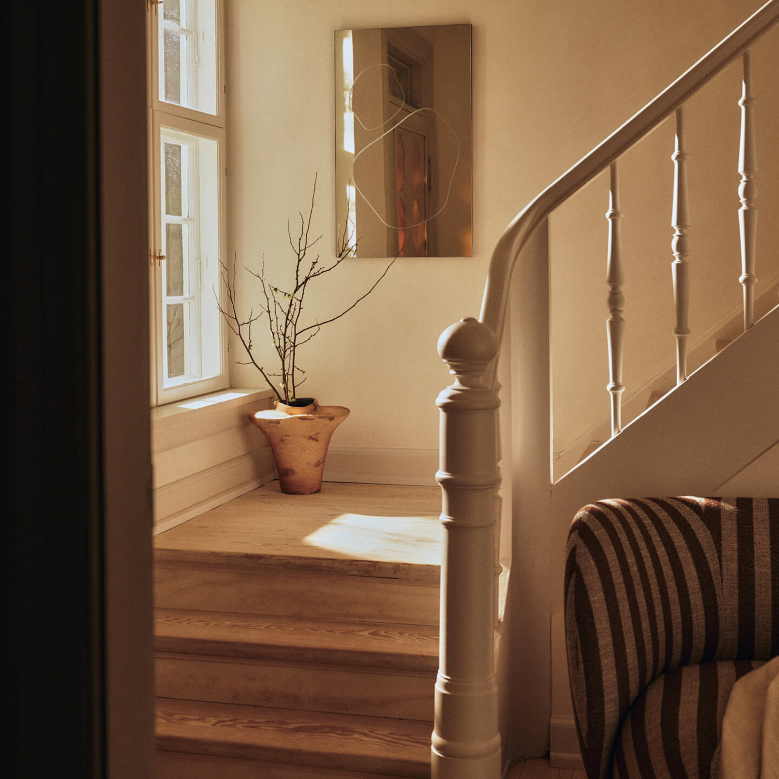 Evio vase, umber brown, height 35 cm, stoneware - ferm LIVING