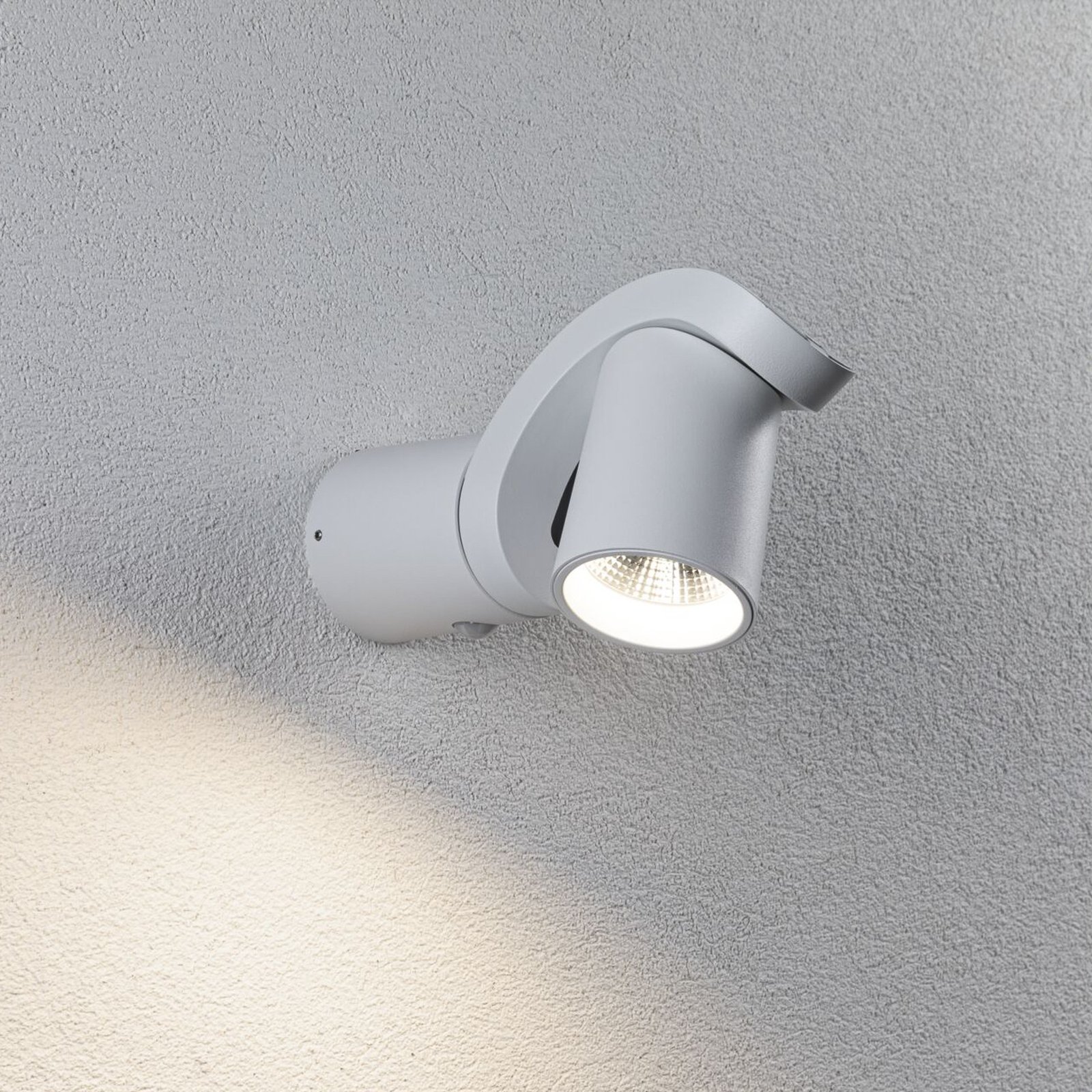 Paulmann LED outdoor wall light Cuff, sensor, white