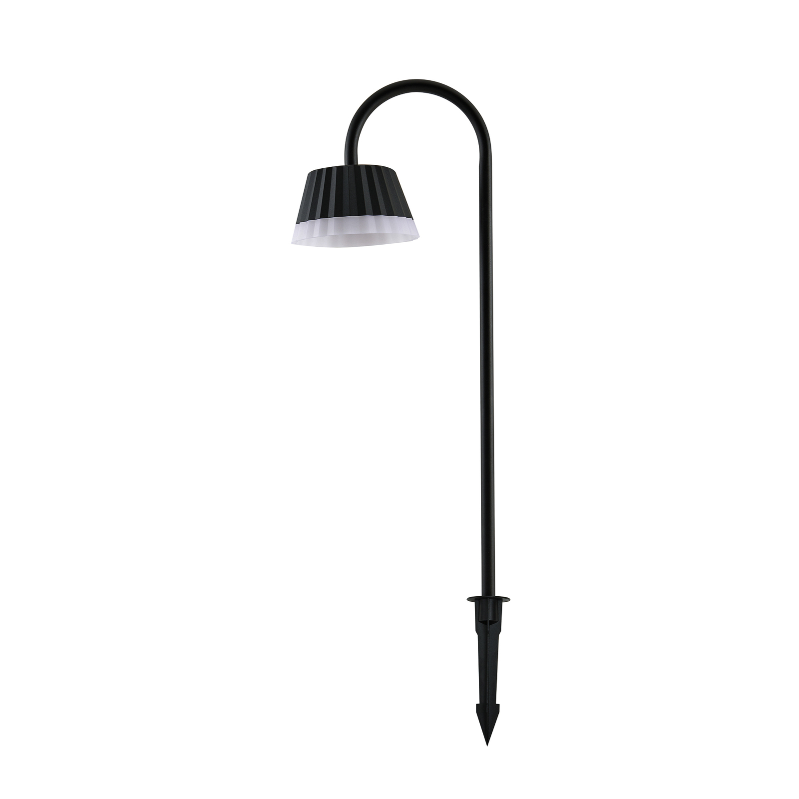 Lindby LED zemné svetlo s hrotom Ameline, tmavosivé, IP65, 77 cm