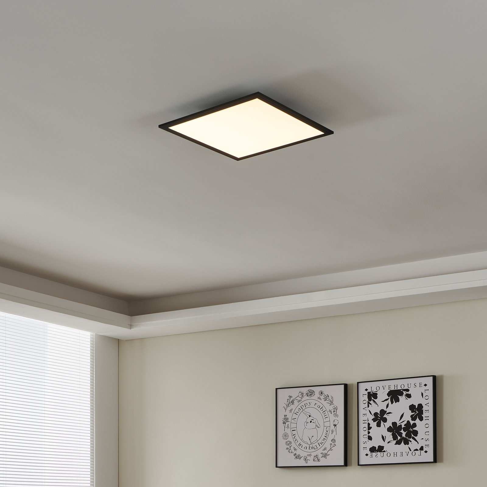 EGLO connect CCT taklampe 45x45cm svart EGLO connect CCT taklampe 45x45cm svart