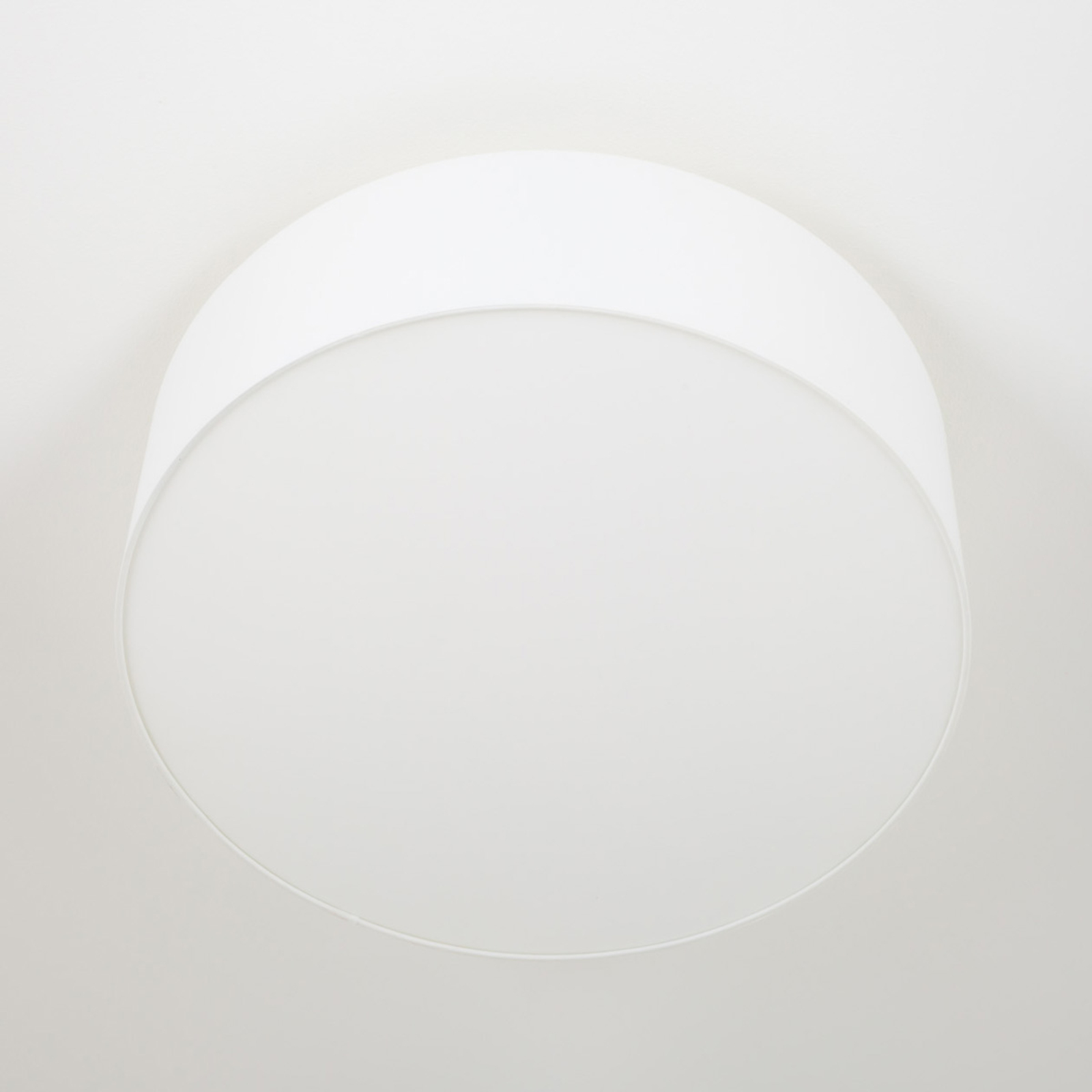 Quitani mennyezeti lámpa Gala, Ø 50 cm, chintz, fehér, Ø 50 cm