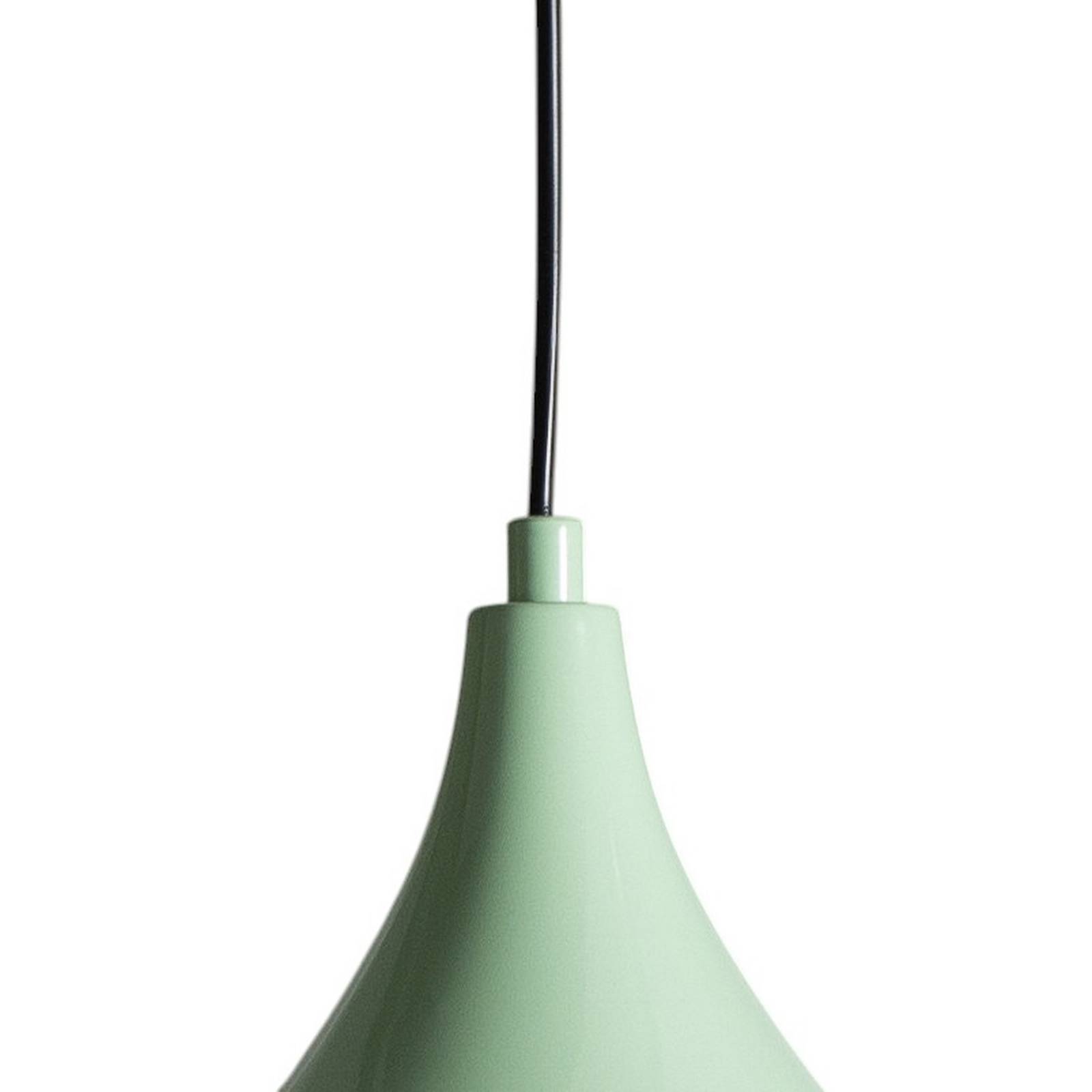 Lampa wisząca Genisy, miętowa zieleń, Ø 31 cm, metal, E27