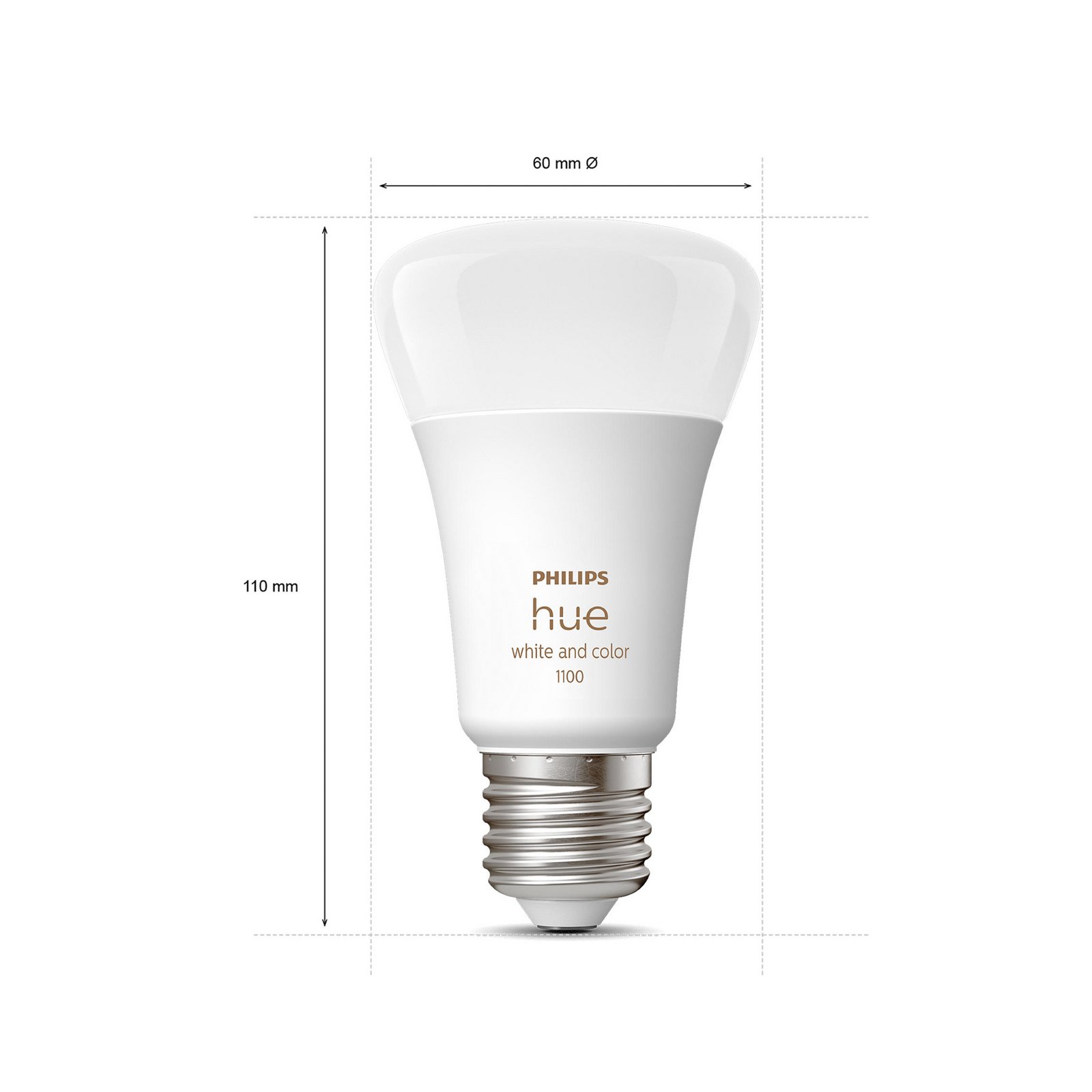 Ampoules LED Philips Hue 2x E27 8,1 W CCT RVB Bridge Pro
