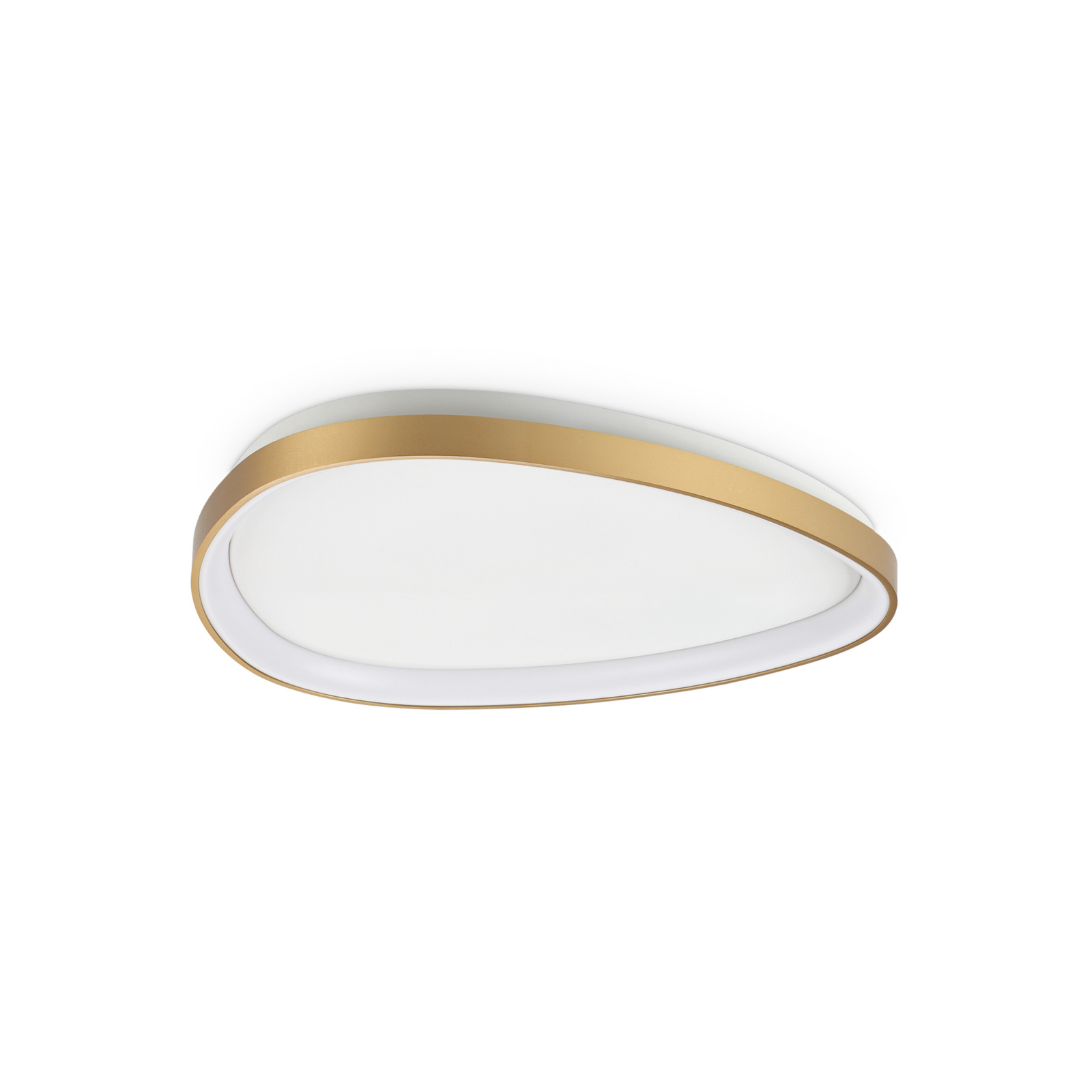 Candeeiro de teto LED IDEAL LUX Gemini 61 em latão, 3000 K, DALI/PUSH
