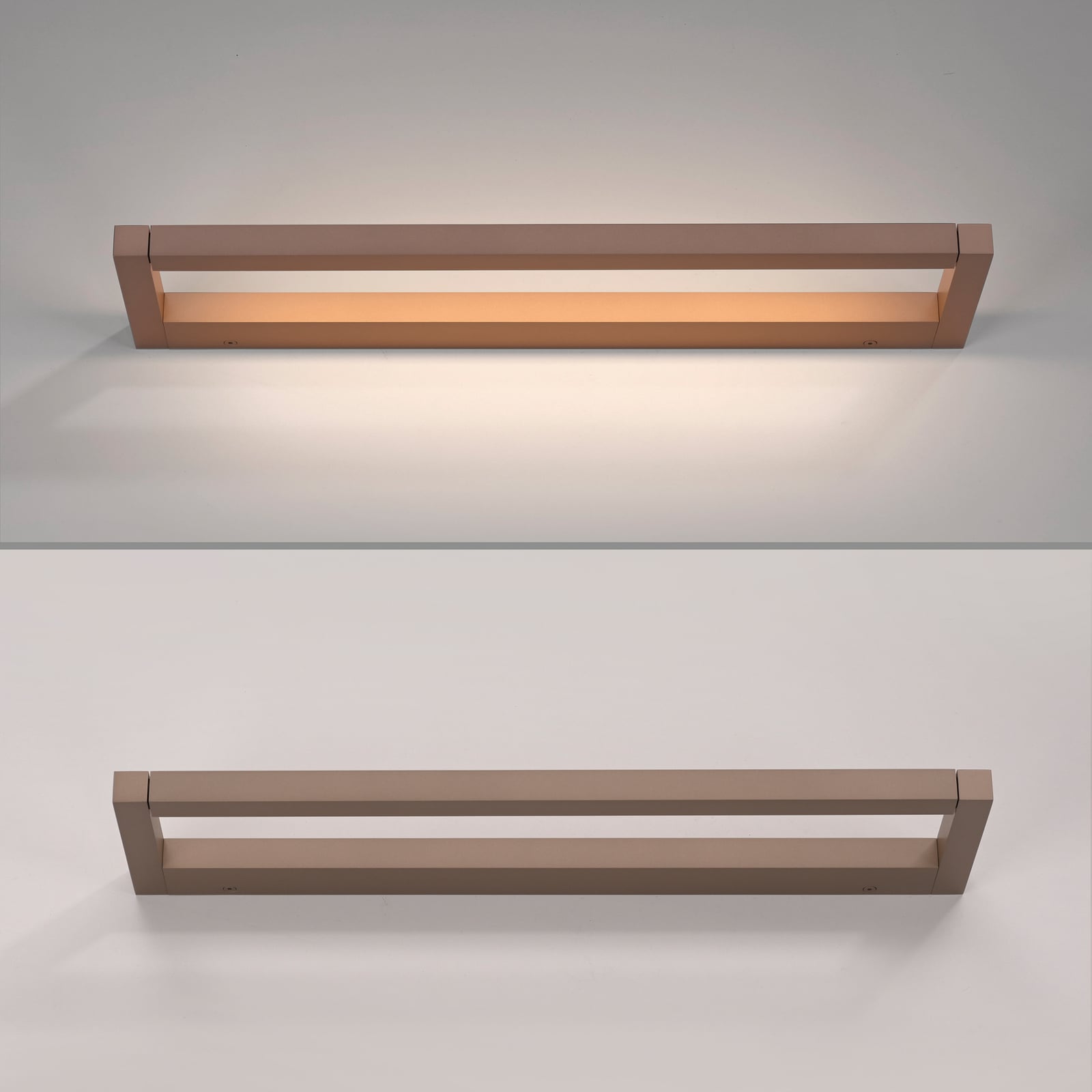 Puro LED-Wandlampe, bronze, Breite 50 cm, Alu, Dimmer - PURE Puro LED-Wandlampe, bronze, Breite 50 cm, Alu, Dimmer - PURE