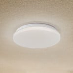 Lindby LED-Außendeckenleuchte Kirkola, 4000 K, Ø 26 cm, weiß
