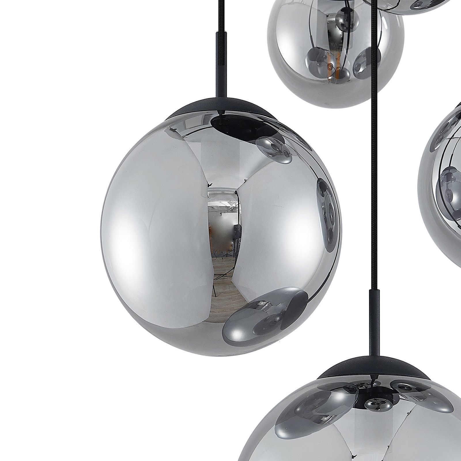 Teeja 5 Cluster Taklampa Smoke - Lindby