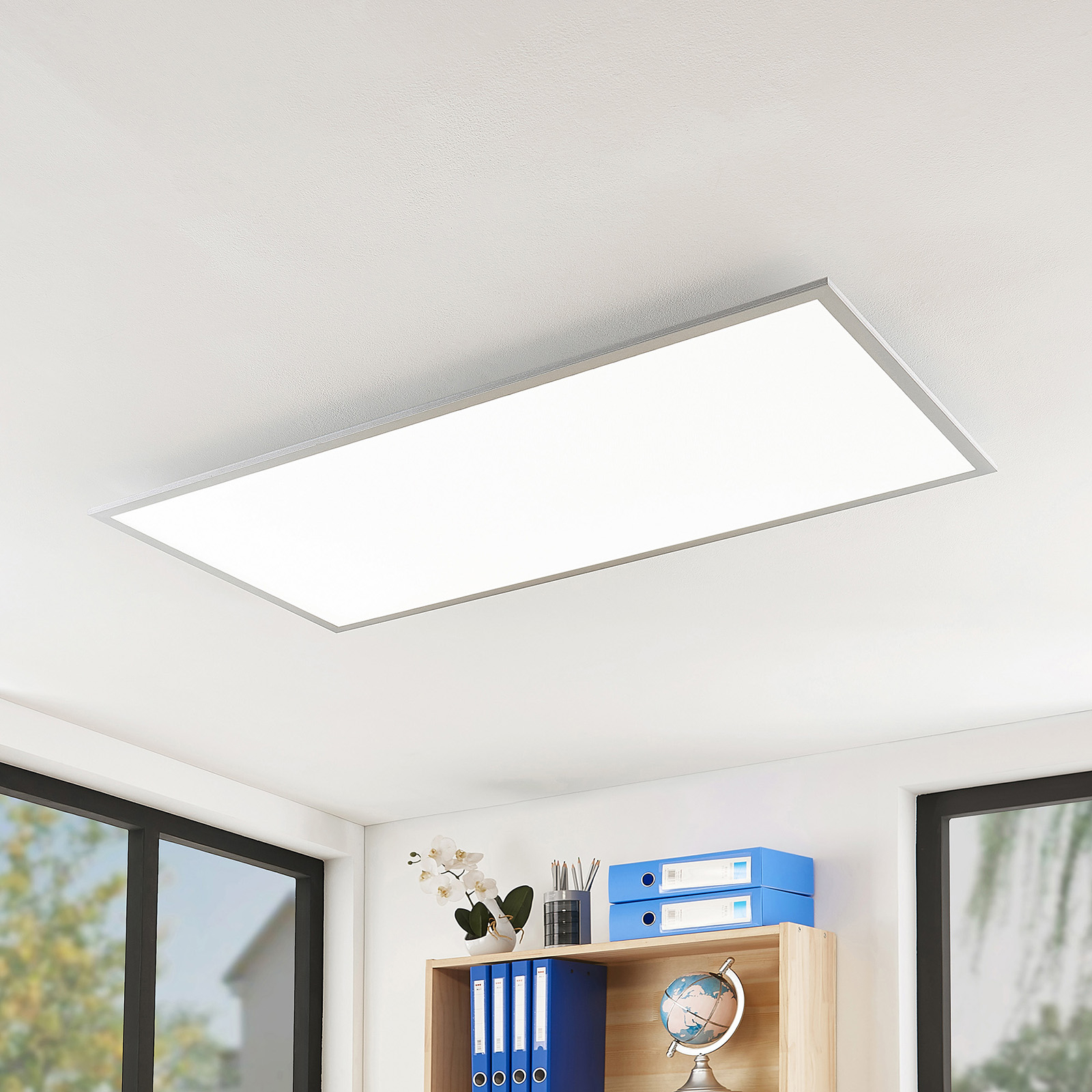 Arcchio Gelora LED panel, 4,000 K, 120 x 60 cm, for Kitchen, plastic, aluminium, 50 W, energy efficiency: A+, L: 120 cm, W: 60 cm, H: 5.2 cm