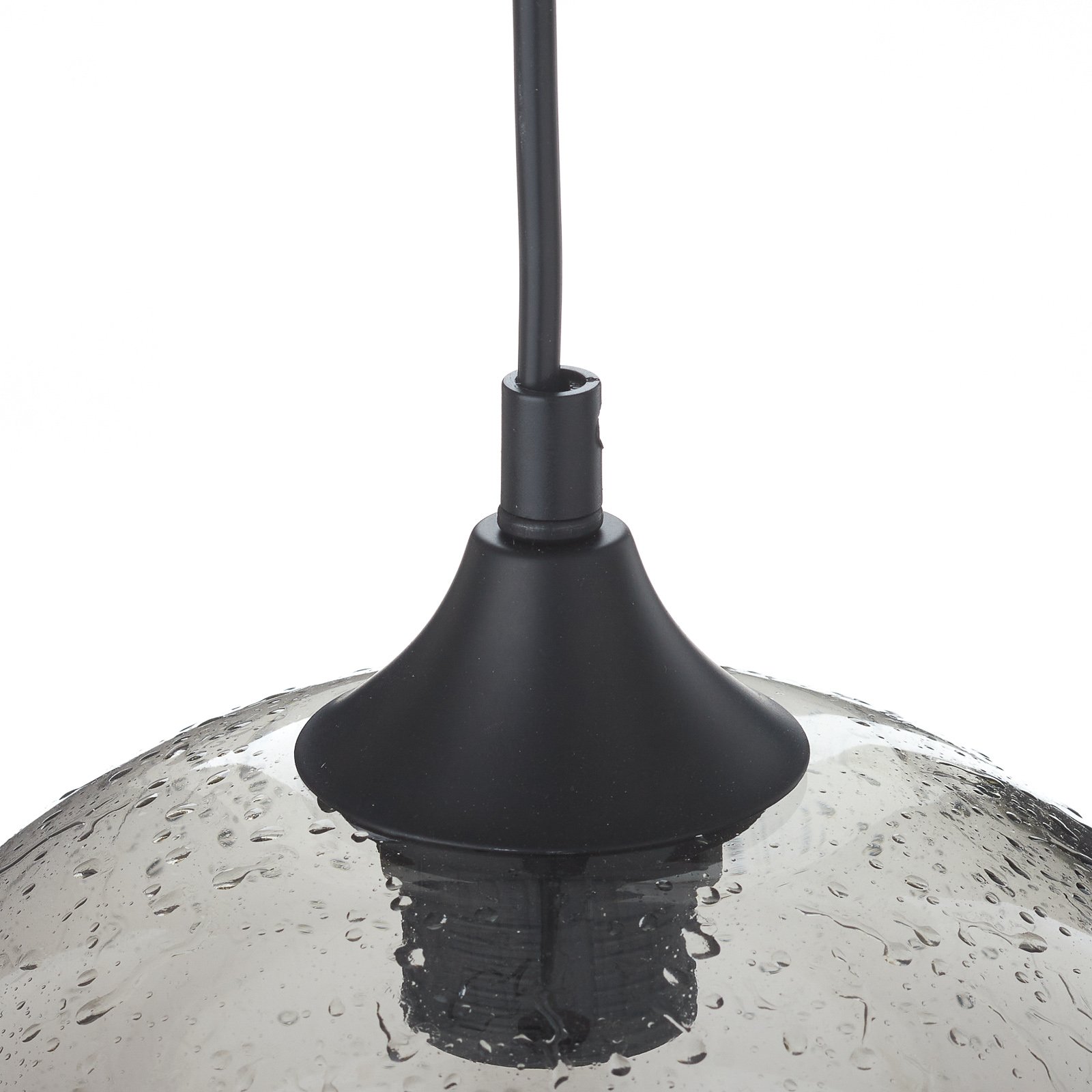 Bergen glas-hængelampe med regneffekt Ø 25cm