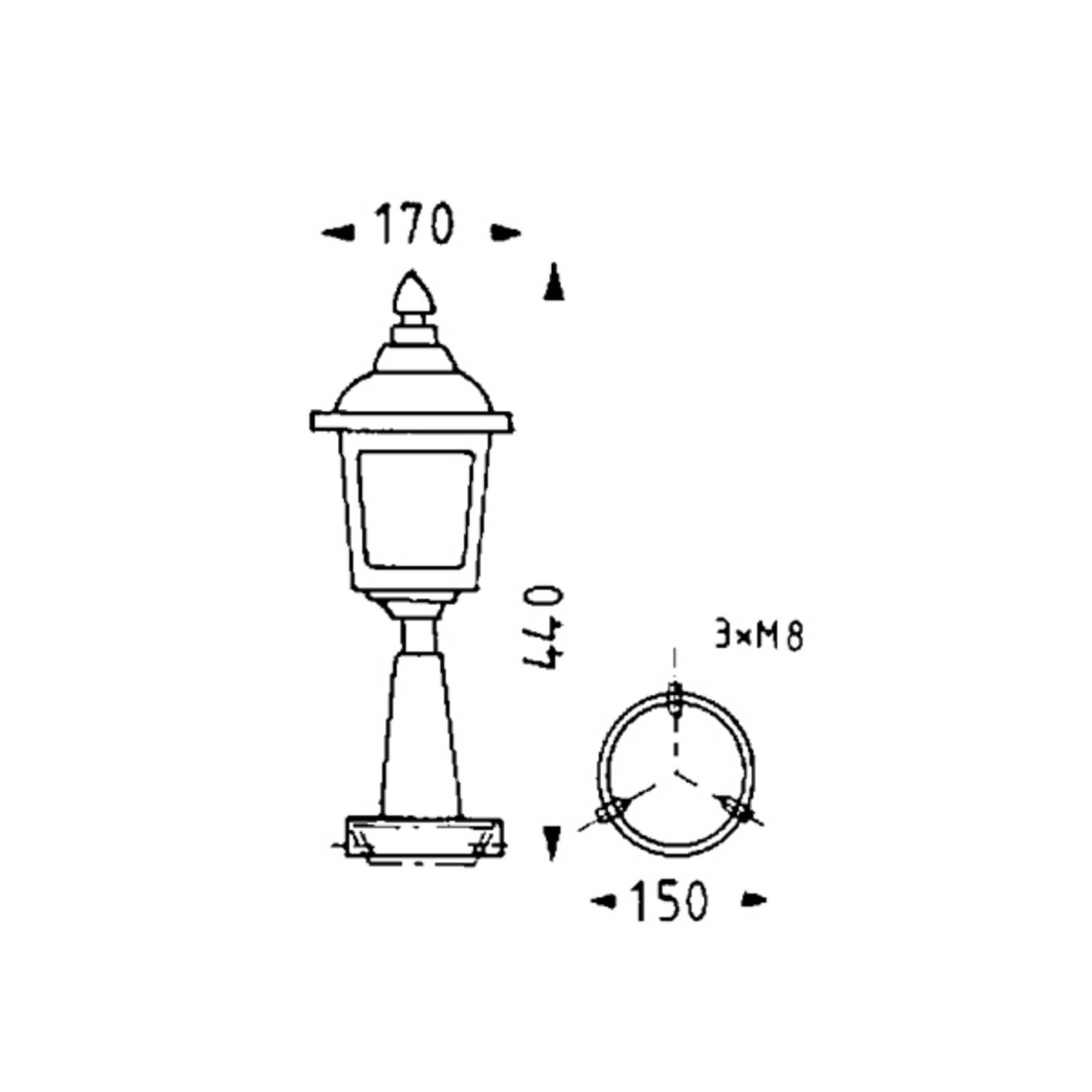 Albert Leuchten Lampa na cokół LANDHAUS 722 S