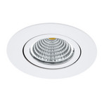 LED-Einbauspot Saliceto rund drehbar