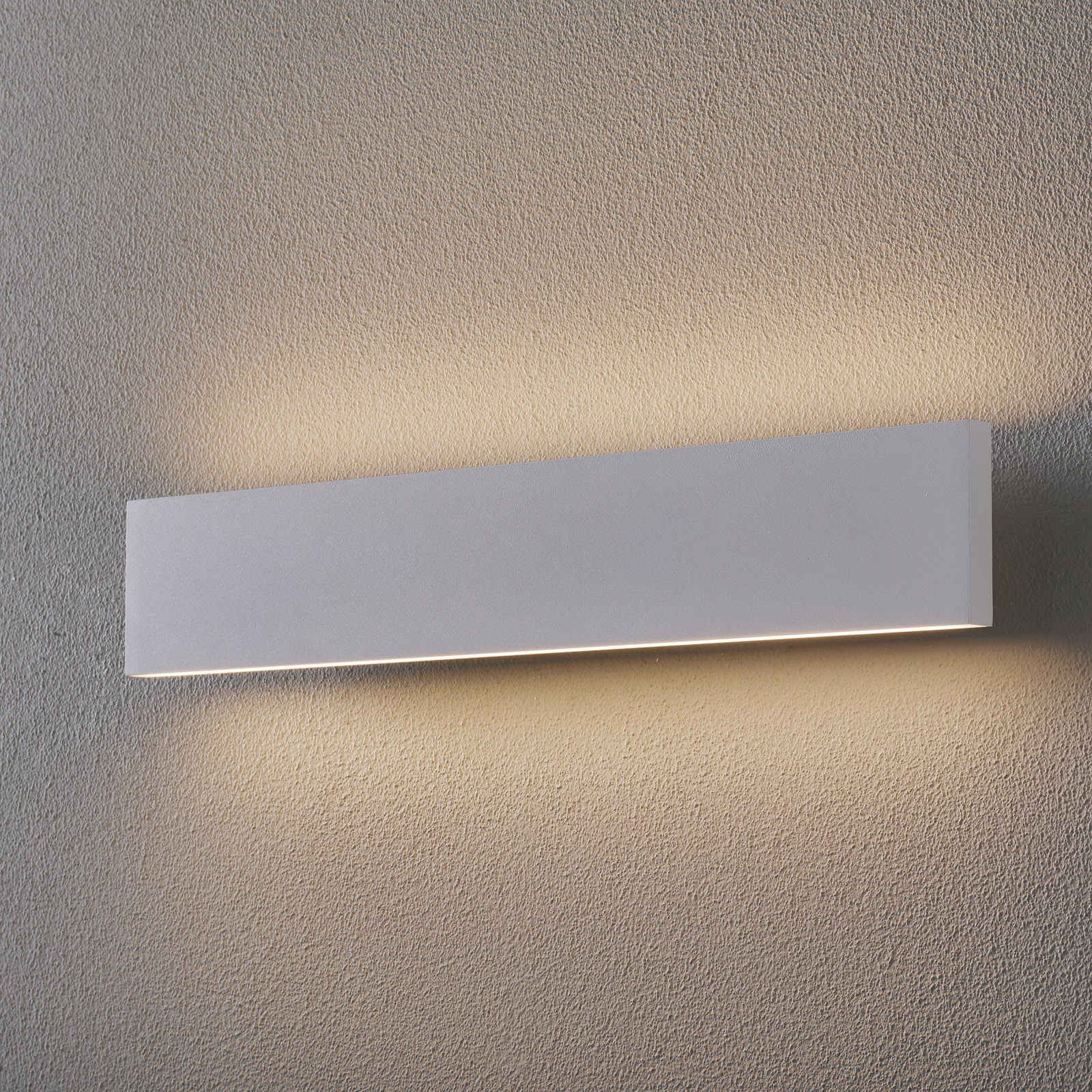 Trio Lighting Concha LED wall light 47 cm, white, for Living / Dining Room, metal, acrylic, 9 W, energy efficiency: A+, W: 47 cm, H: 8 cm