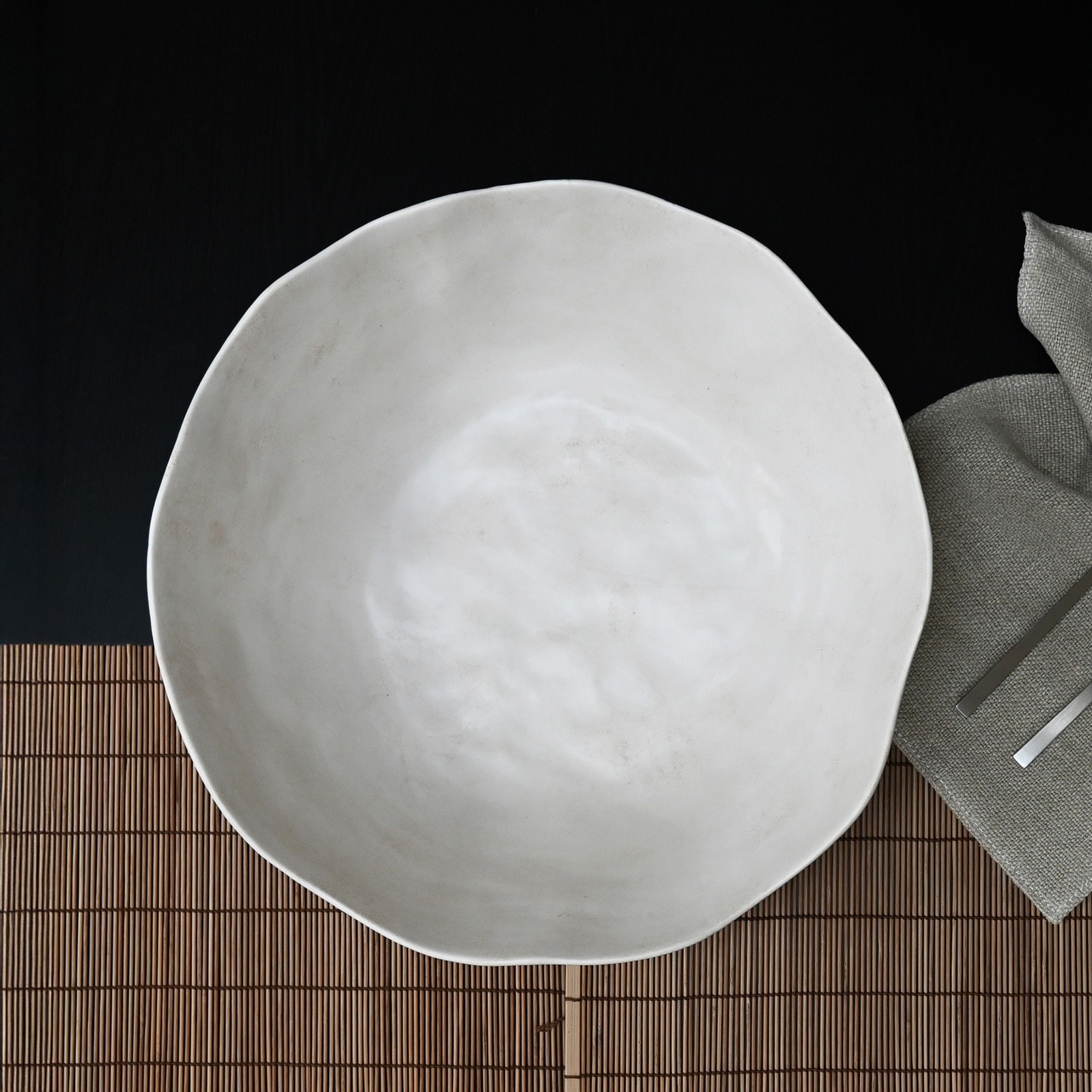 Miska Native, wysokość 16 cm, kamień, biała – 101 Copenhagen