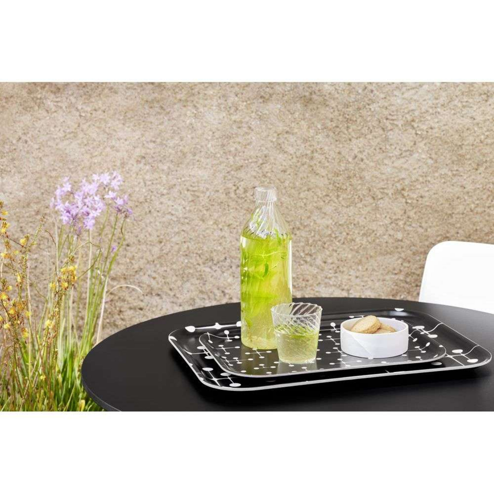 Classic Tray Large Dot Pattern Reverse Dark - Vitra