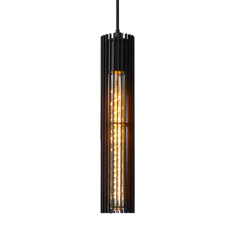 Hanglamp Lionel met kap van metalen stutten