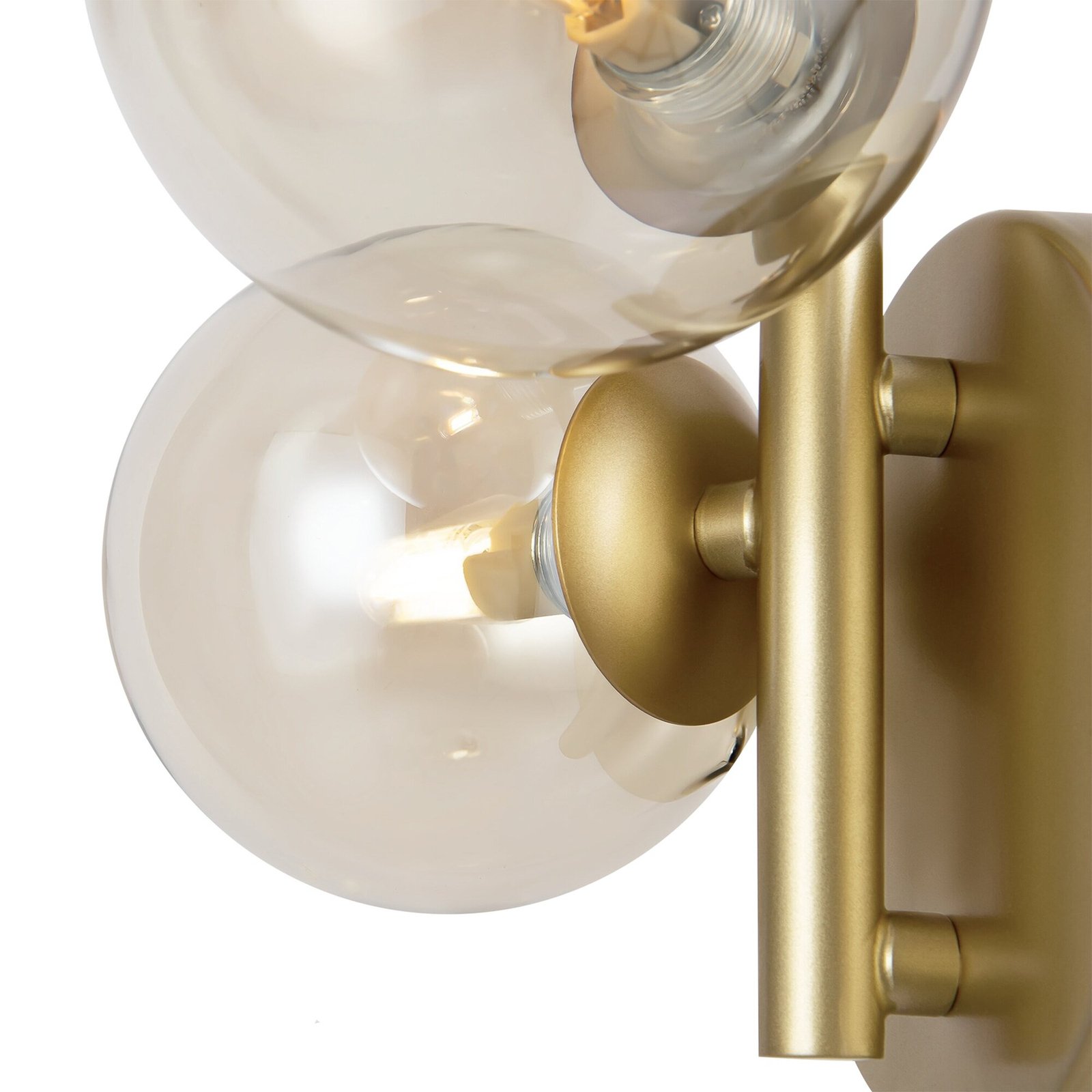 Maytoni Wandlampe Dallas, gold/klar 3-flg. Glas Höhe 25,5 cm