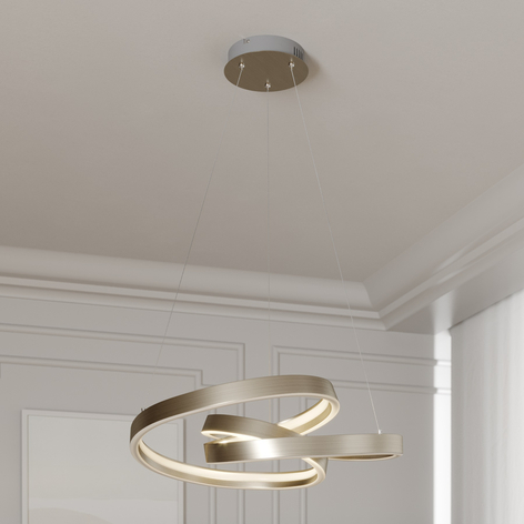 Lucande Gunbritt lámpara colgante LED, 60 cm