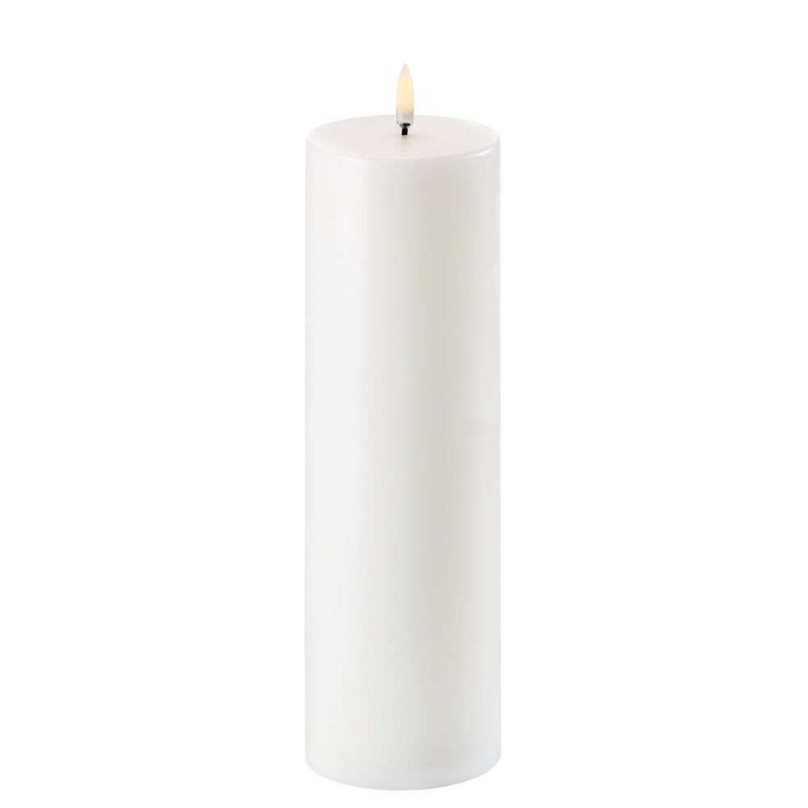 Pillar Candle LED Nordic White 7,8 x 25 cm - Uyuni Lighting