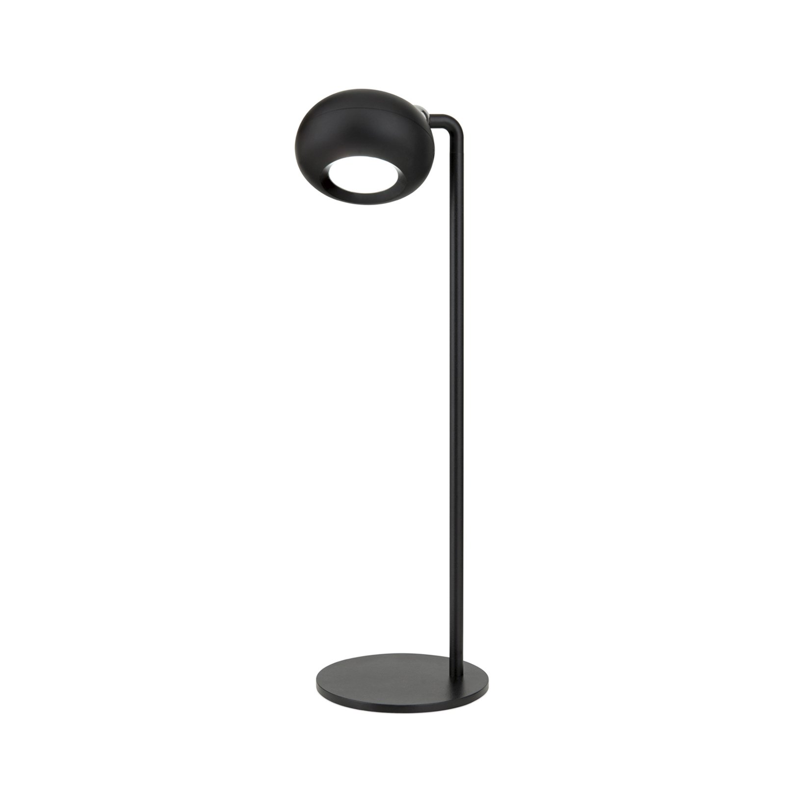 Nabíjecí stolní lampa Kerby LED, černá, výška 40 cm, ocel/hliník