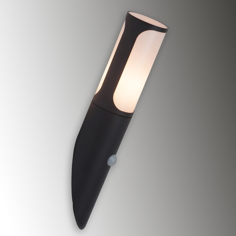 Gap - grå utomhusvägglampa med sensor