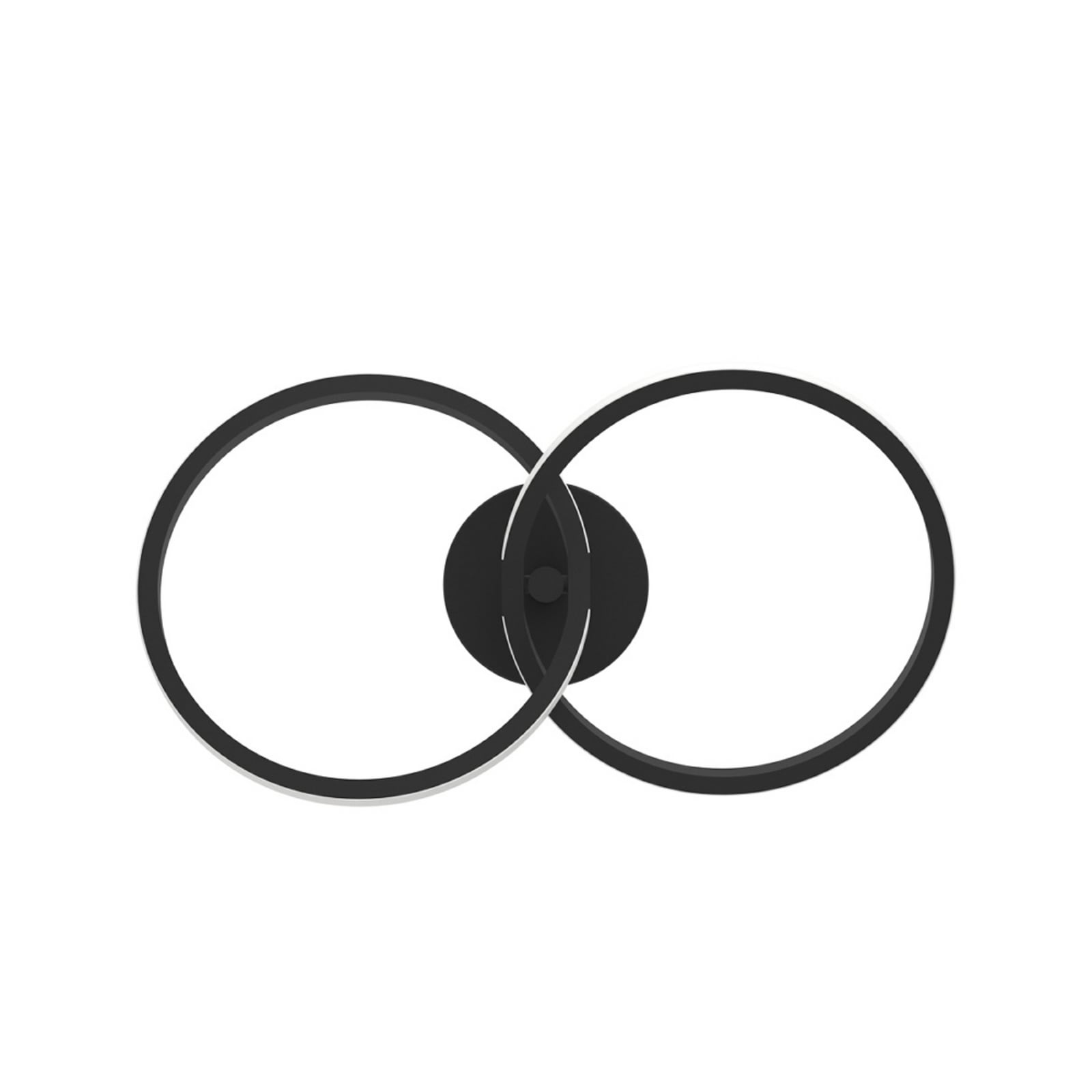 Plafonnier LED EGLO CONGIUNTI, noir, 47 x 28 cm, CCT Plafonnier LED EGLO CONGIUNTI, noir, 47 x 28 cm, CCT
