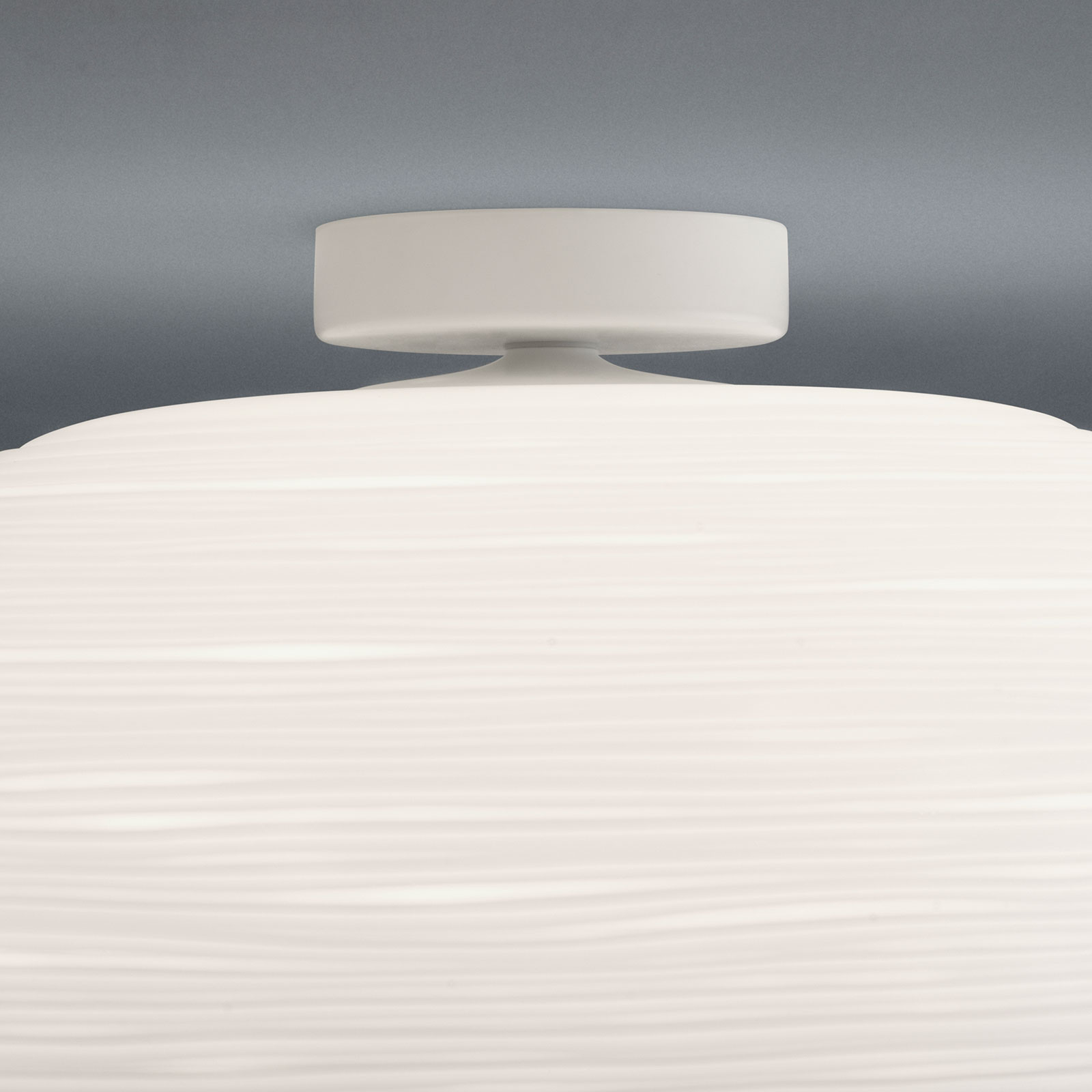 FOSCARINI Foscarini Rituals 2 glass ceiling light, for Living / Dining Room, handblown glass, painted metal, E27, 70 W, energy efficiency: A++, H: 21 cm