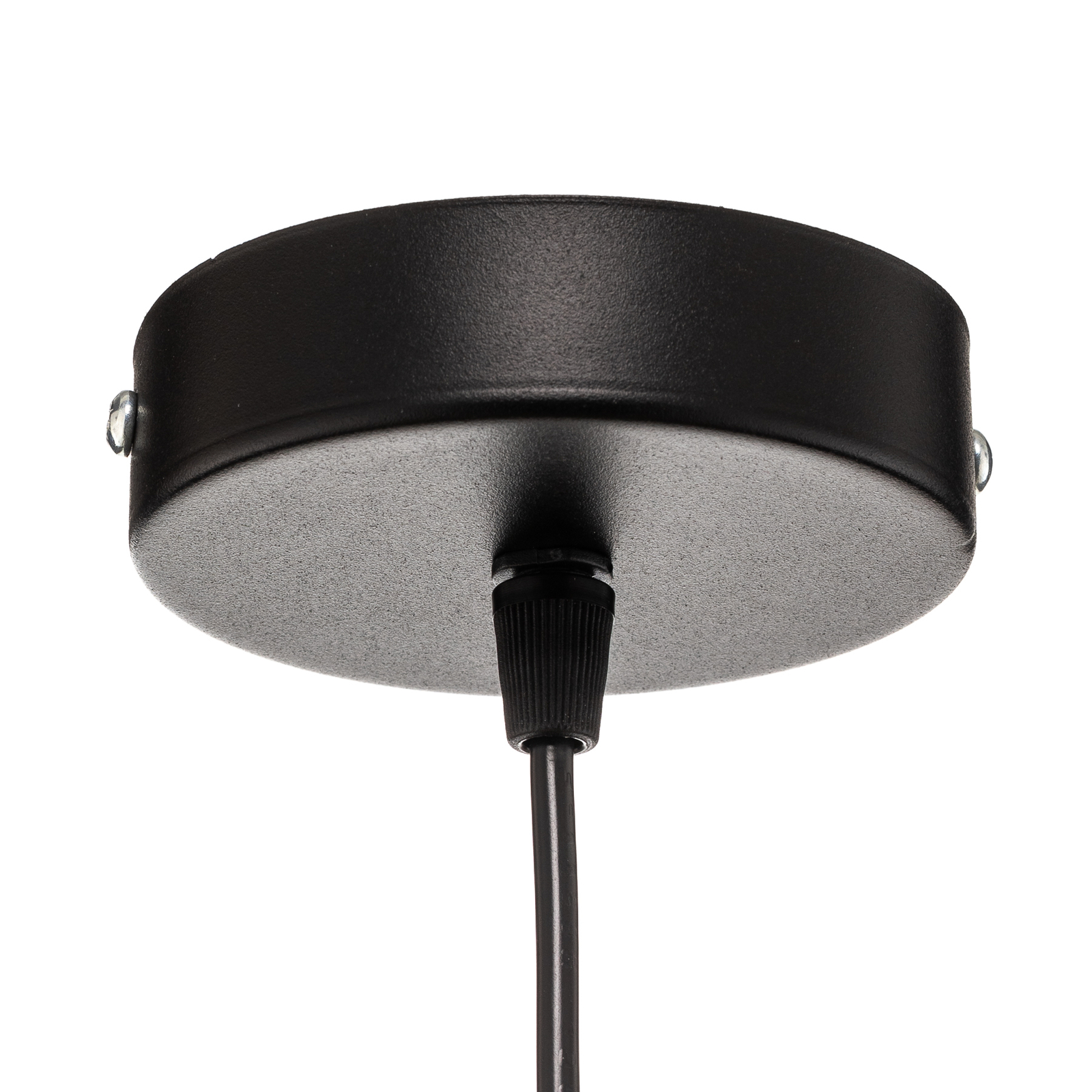 Hanglamp Duo, rotan, Ø 40 cm, beige/zwart