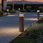 Lampioncino LED Ideal Lux Boeing, marrone caffè, altezza 40 cm