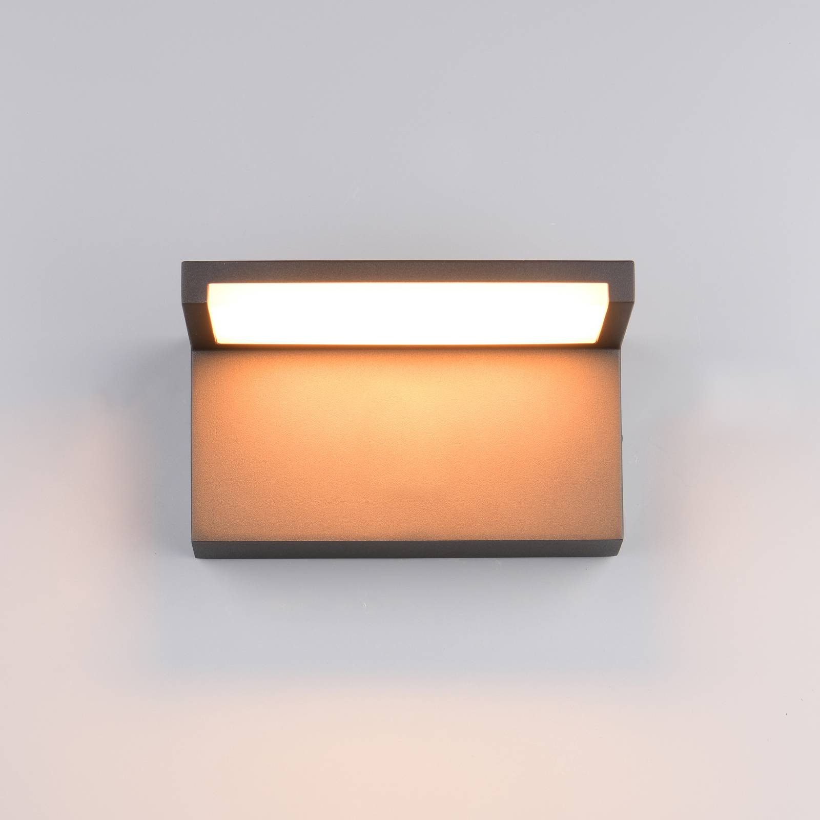  Trio Lighting Led-außenwandlampe Ravi, Anthrazit, Breite 18 Cm Metall Ip65 