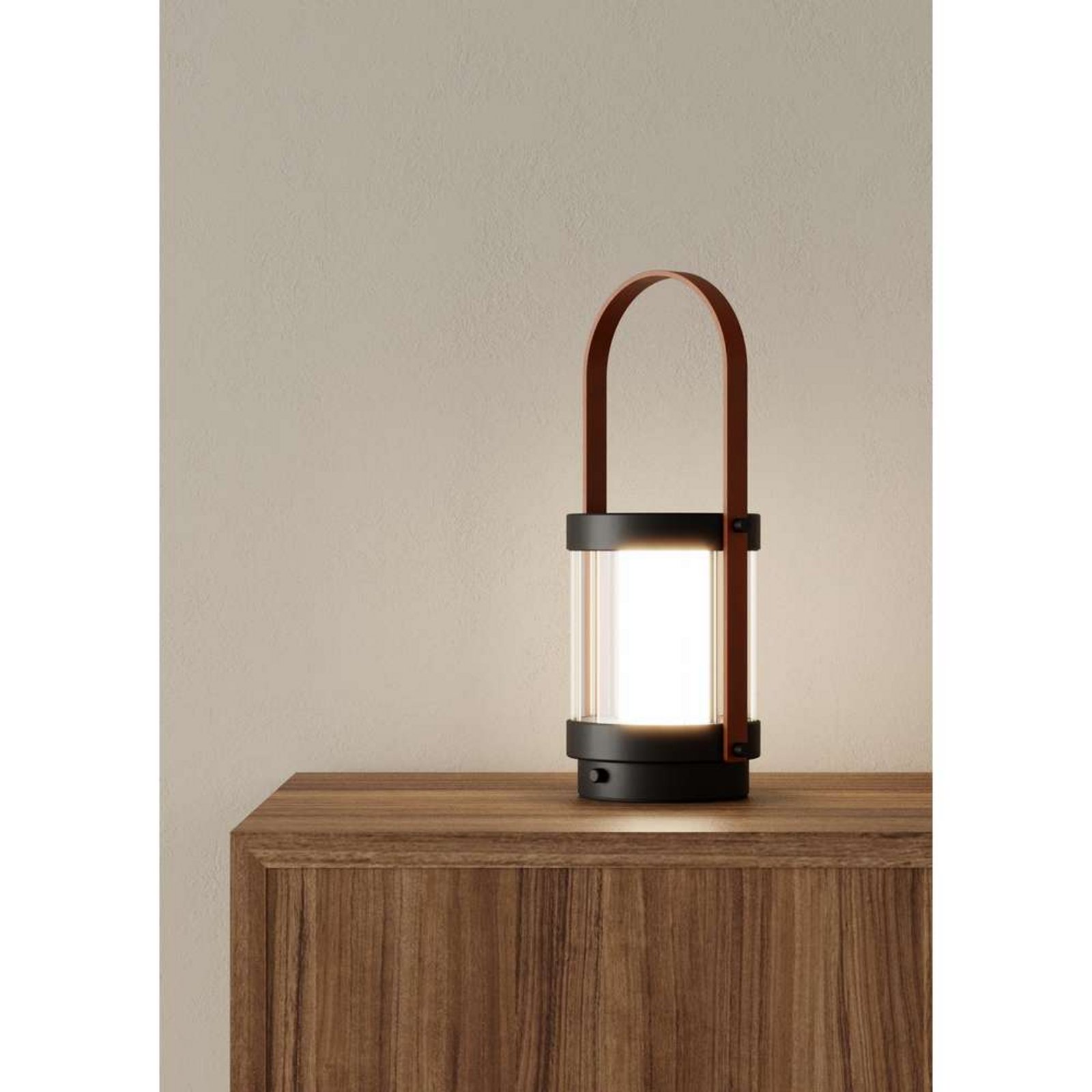 Bally Portable Lampada da Tavolo Black/Brown - Aromas del Campo