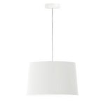 Aluminor Sacha hanging light, fabric lampshade