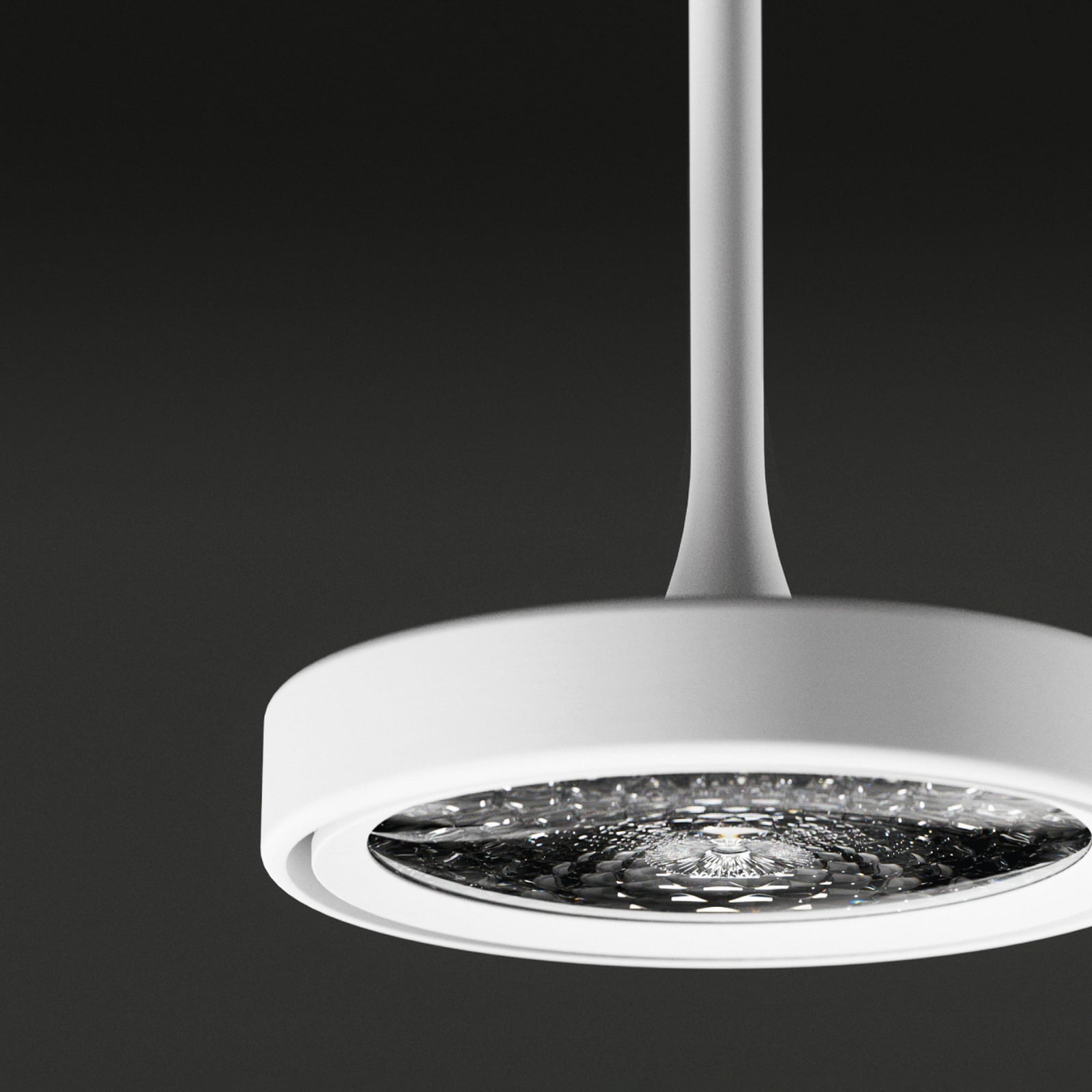 Suspension LED Nivo, blanche, 36°, encastrable, à intensité variable - Sigor