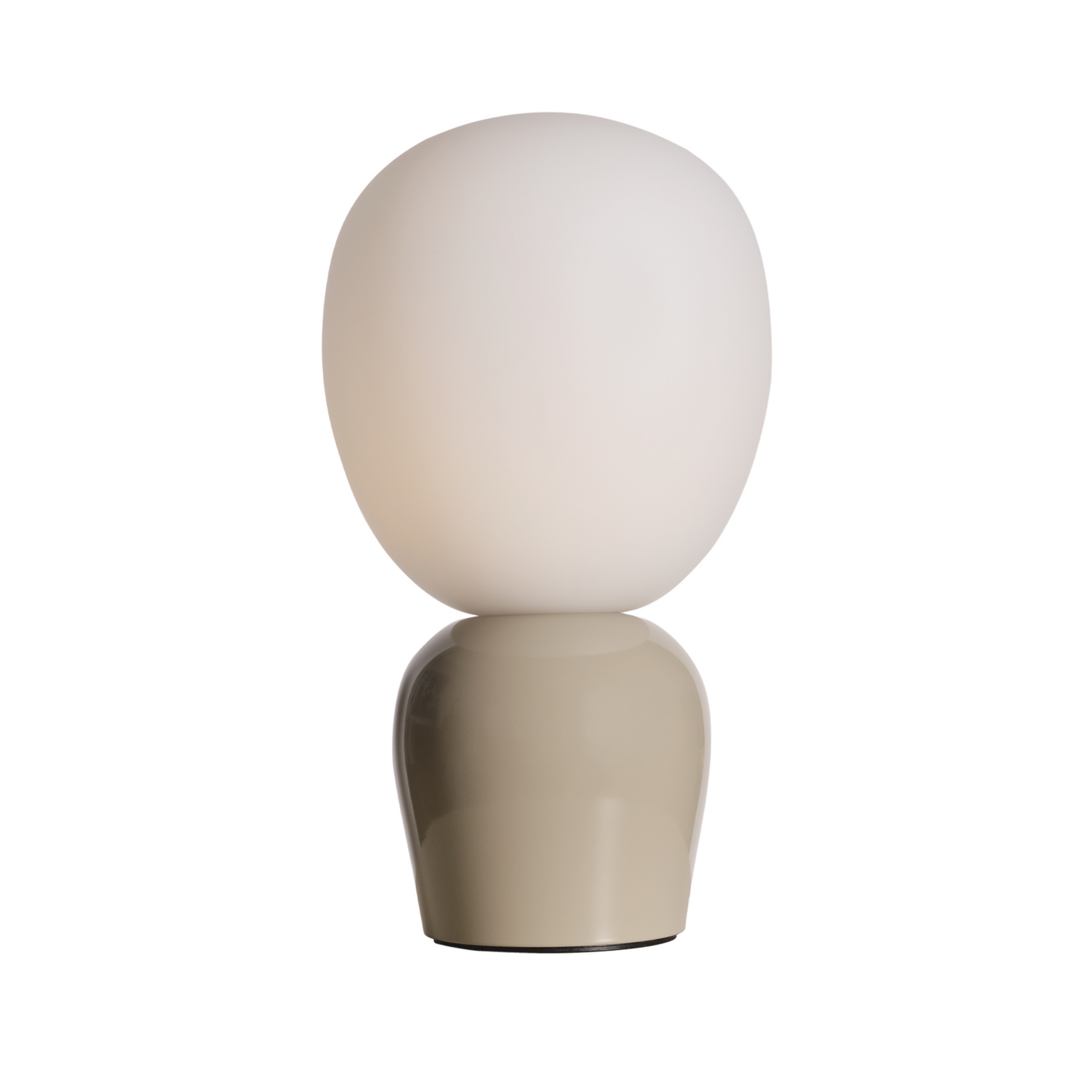 Lampada da tavolo Buddy, grigia, metallo/vetro, altezza 33,5 cm - Belid